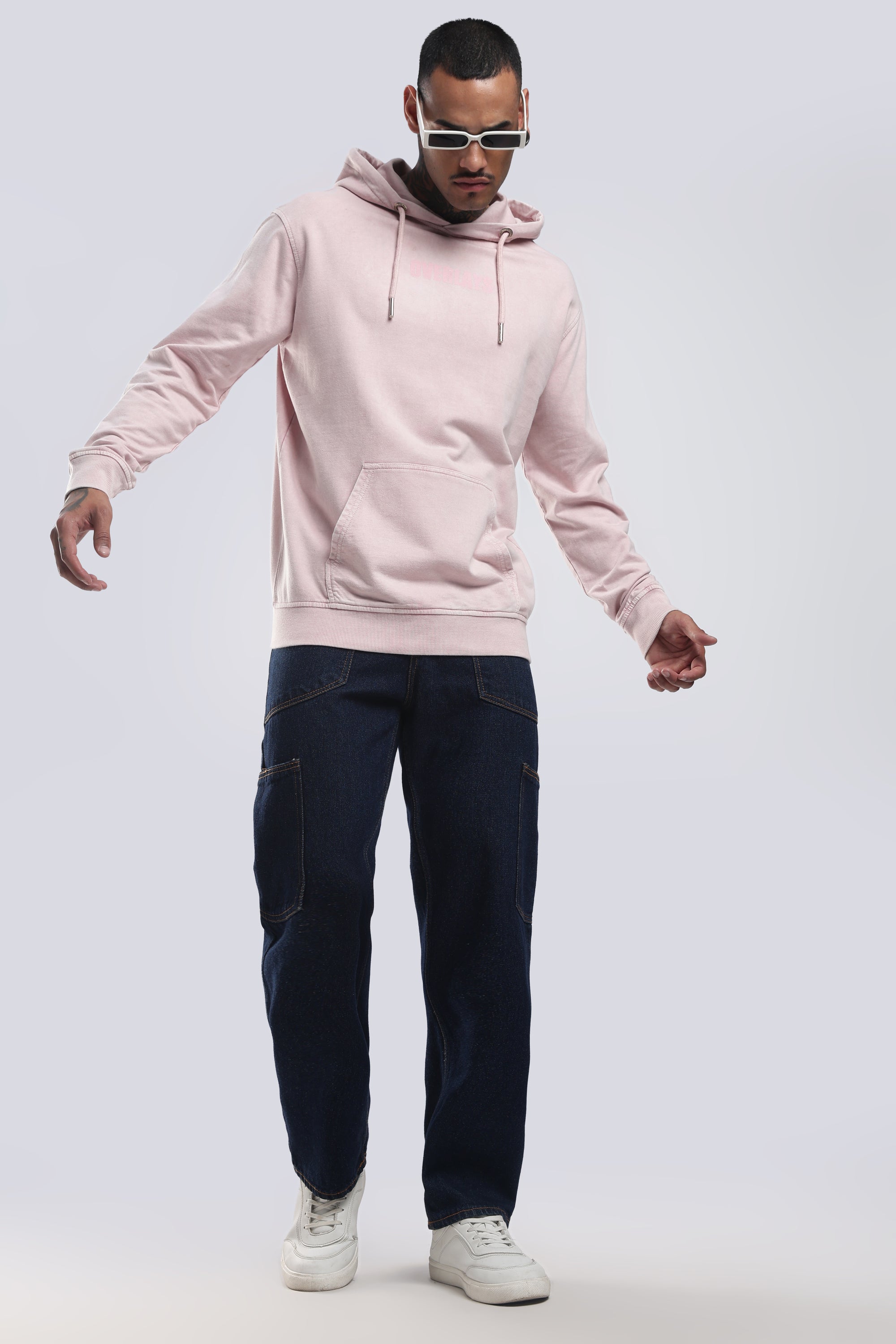 Blush Distressed hoodie