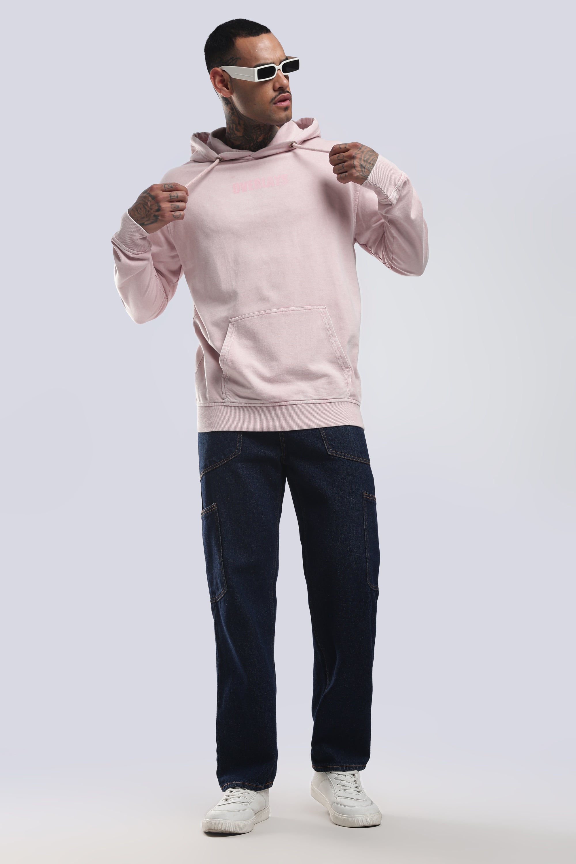 Blush Distressed hoodie