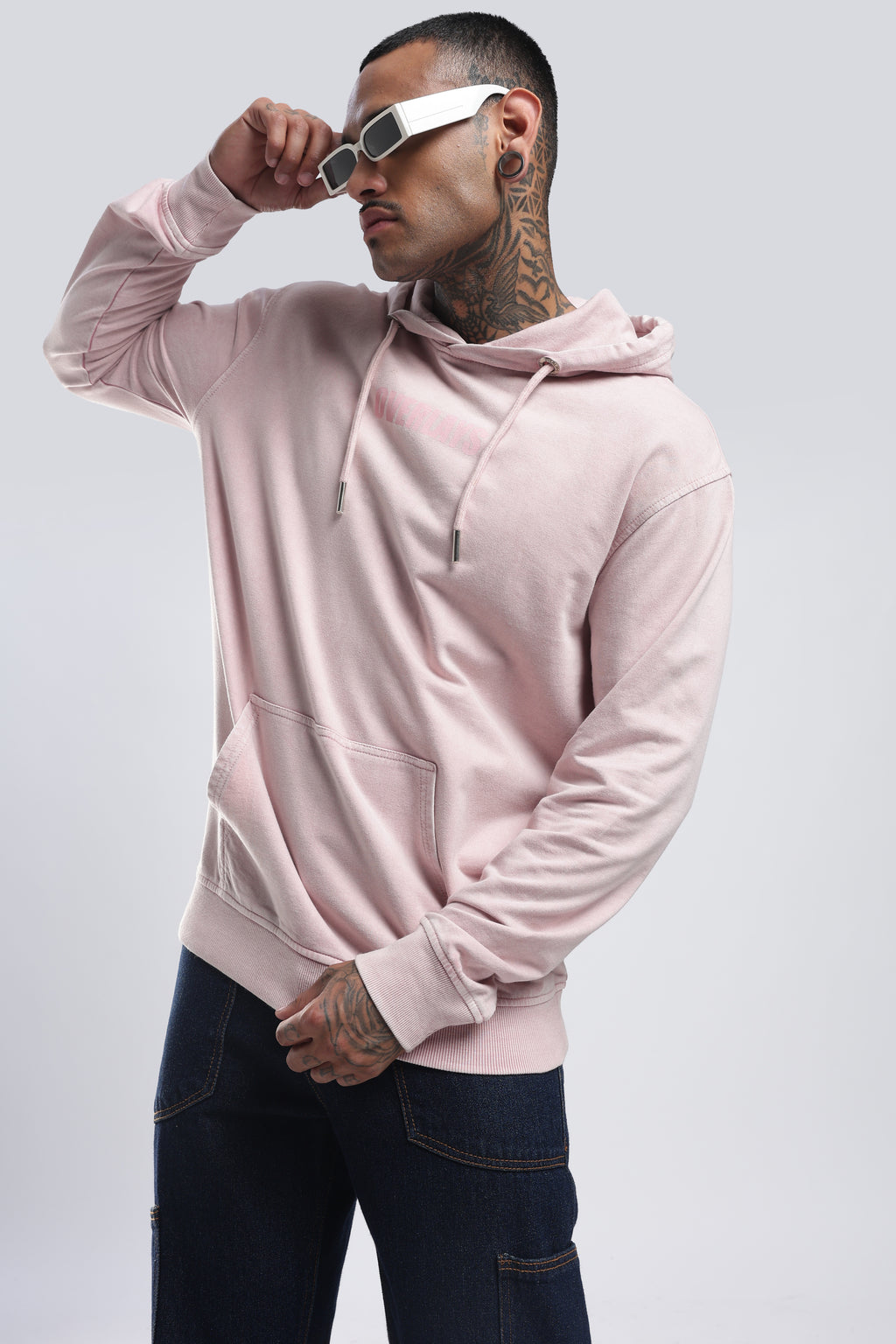 Blush Distressed hoodie