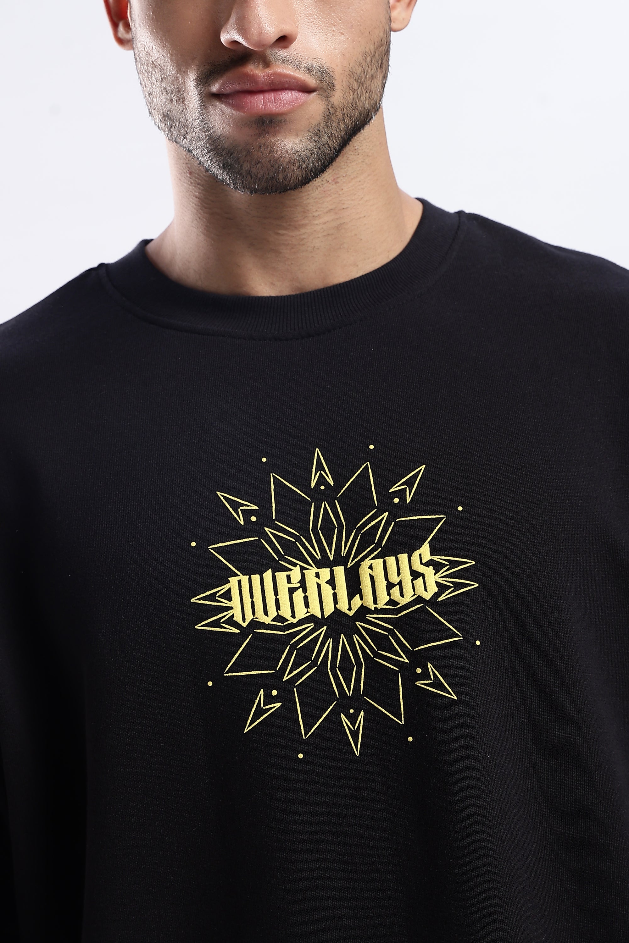 Space Explorer black relaxed fit tshirt