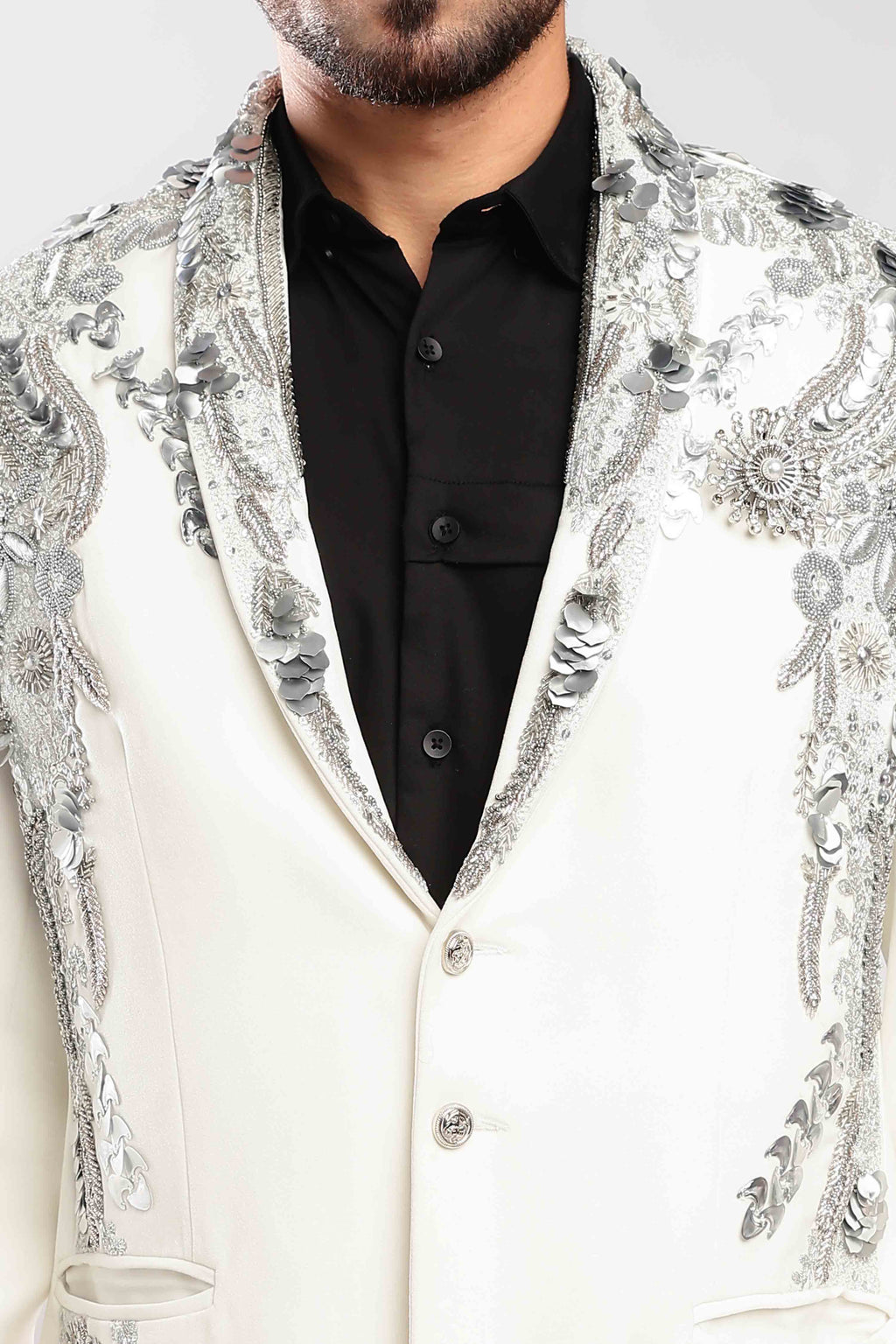 Gilded Inlay Zardozi Suit