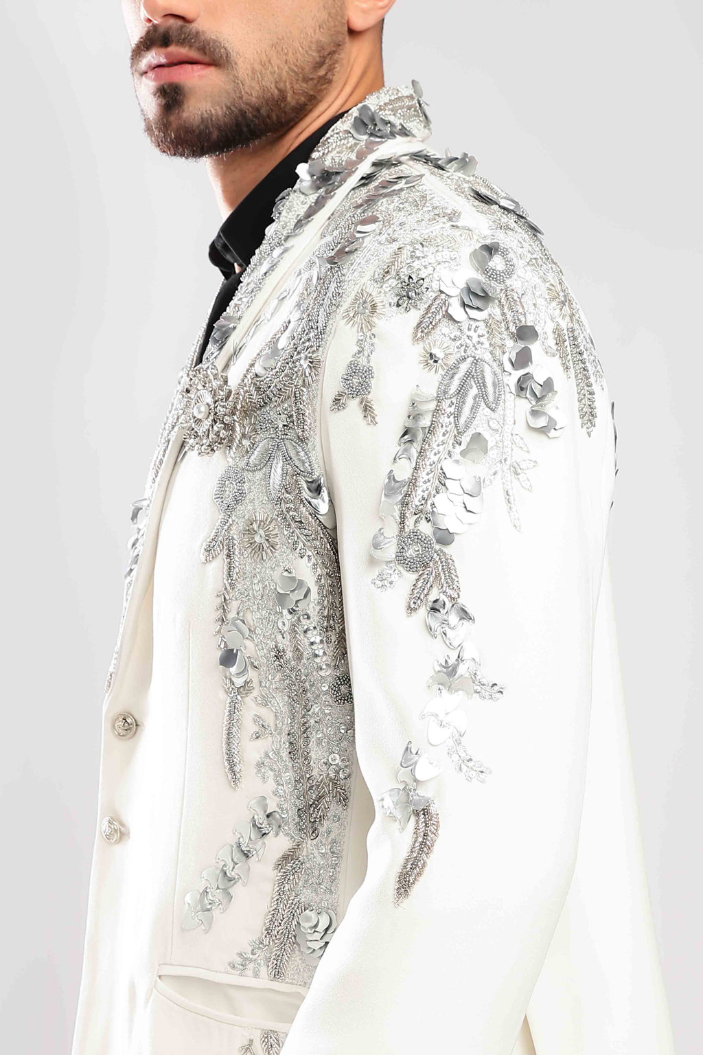 Gilded Inlay Zardozi Suit