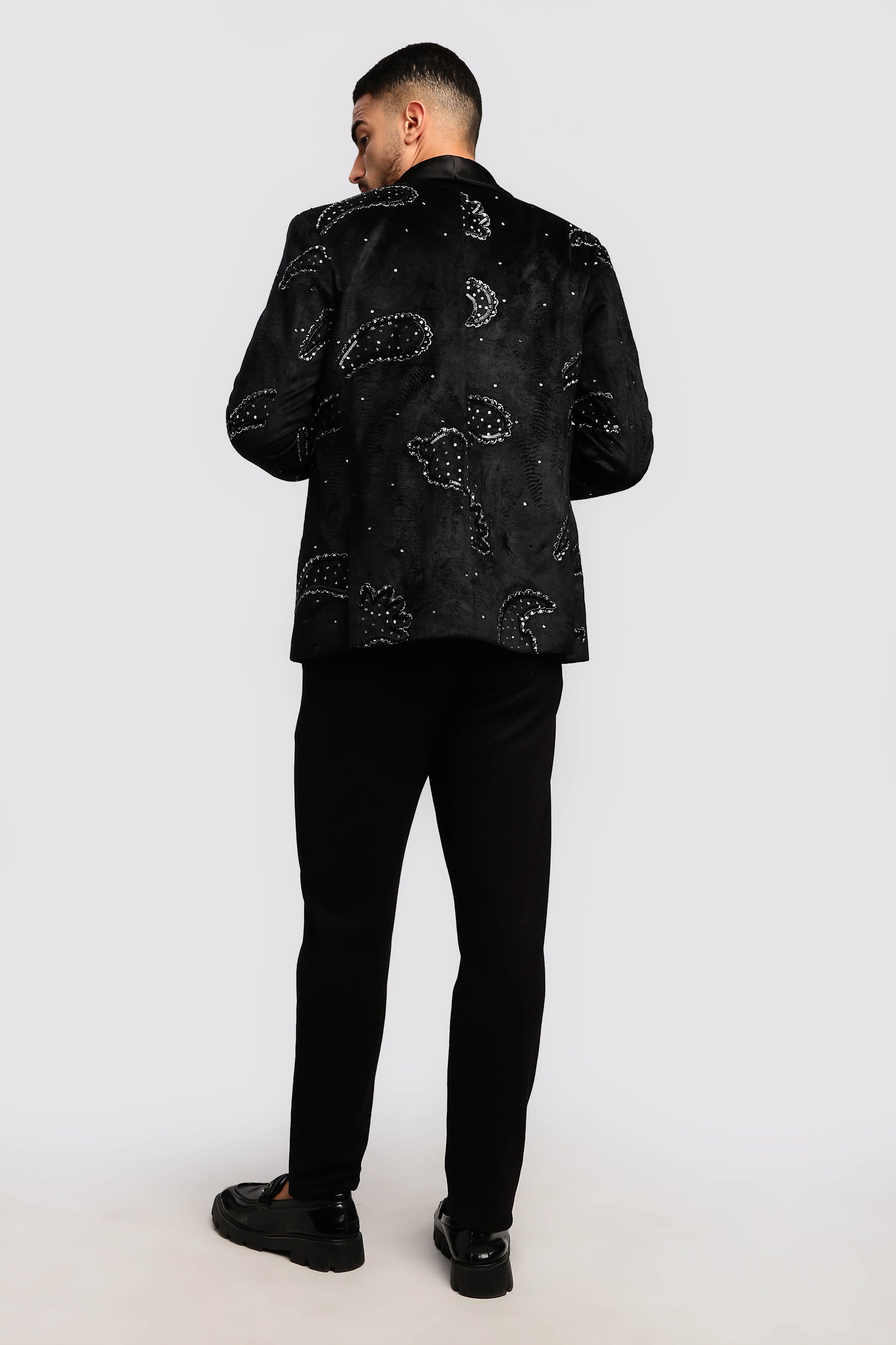Stardust Sequenced Paisley Suit