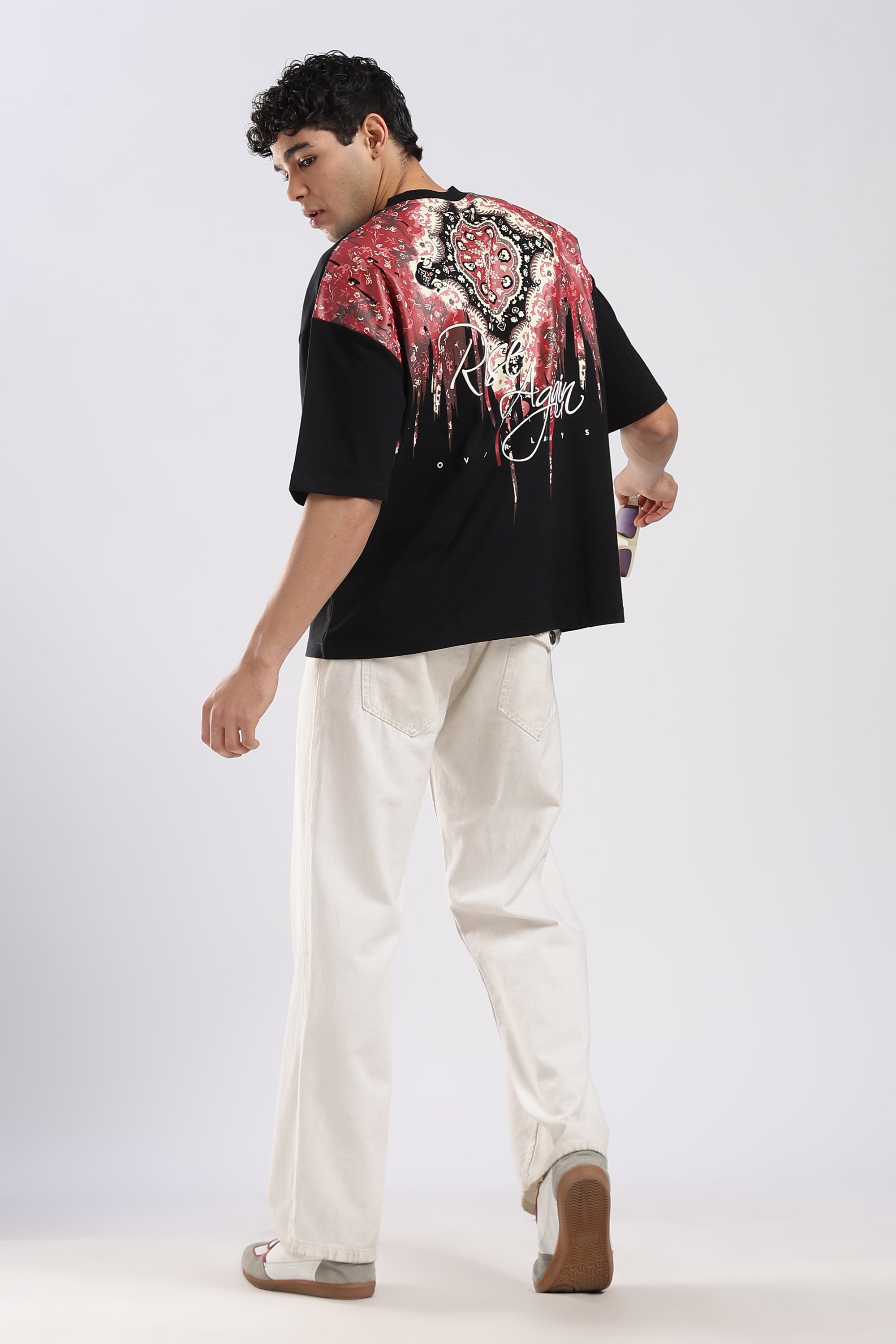 Carpedian  Black Oversized Tshirt