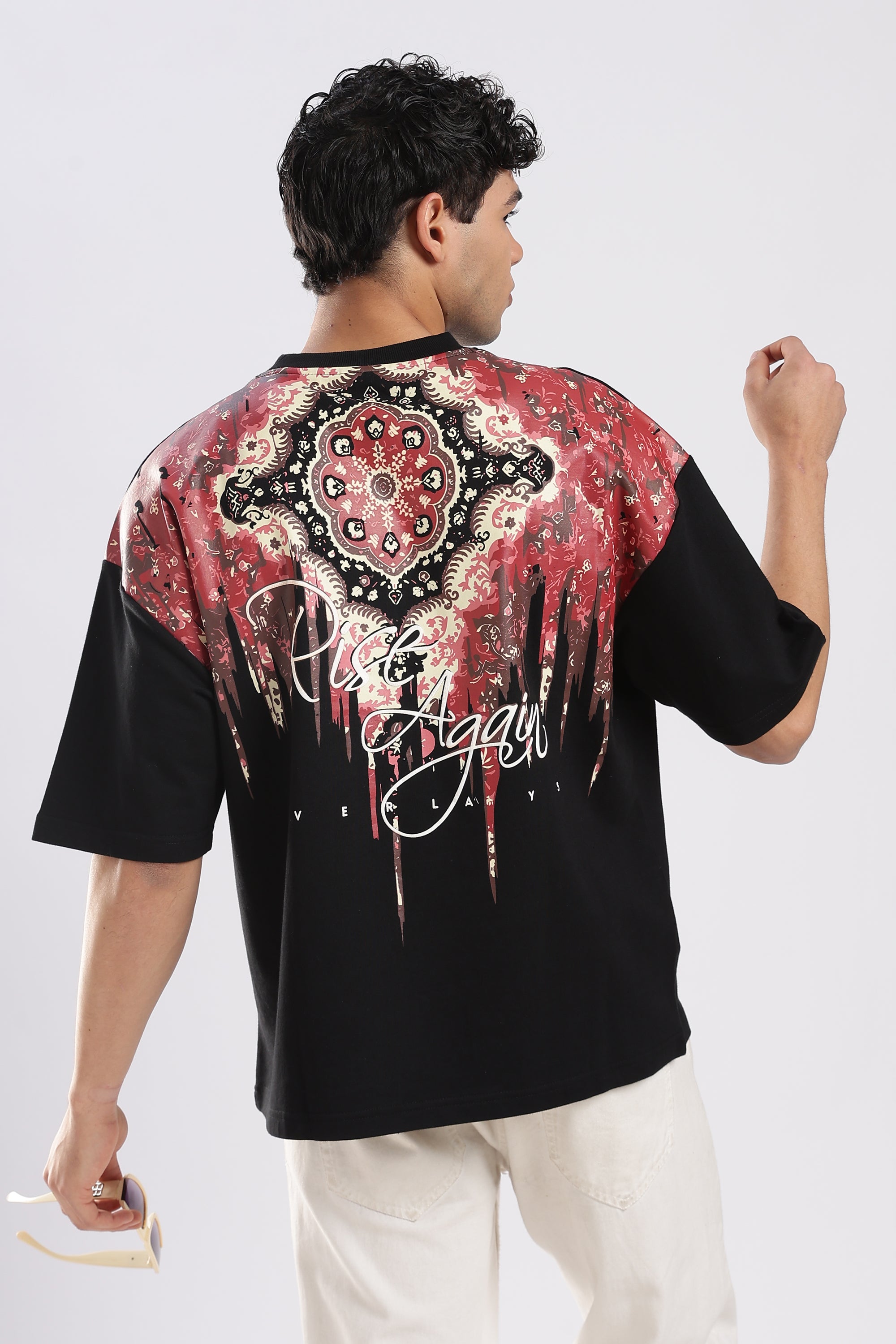 Carpedian  Black Oversized Tshirt