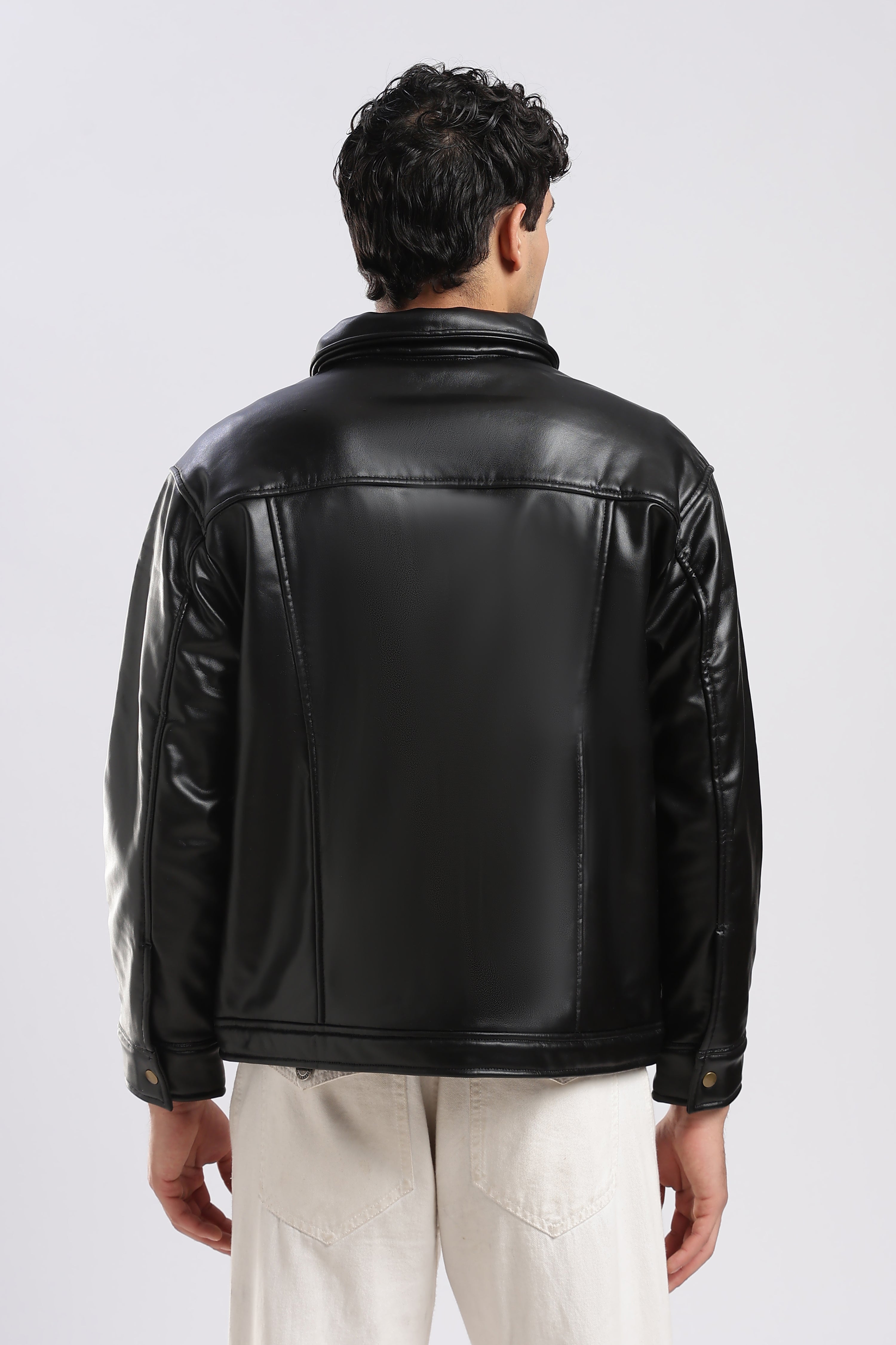 Raven Miler Faux Leather Jacket – Overlays