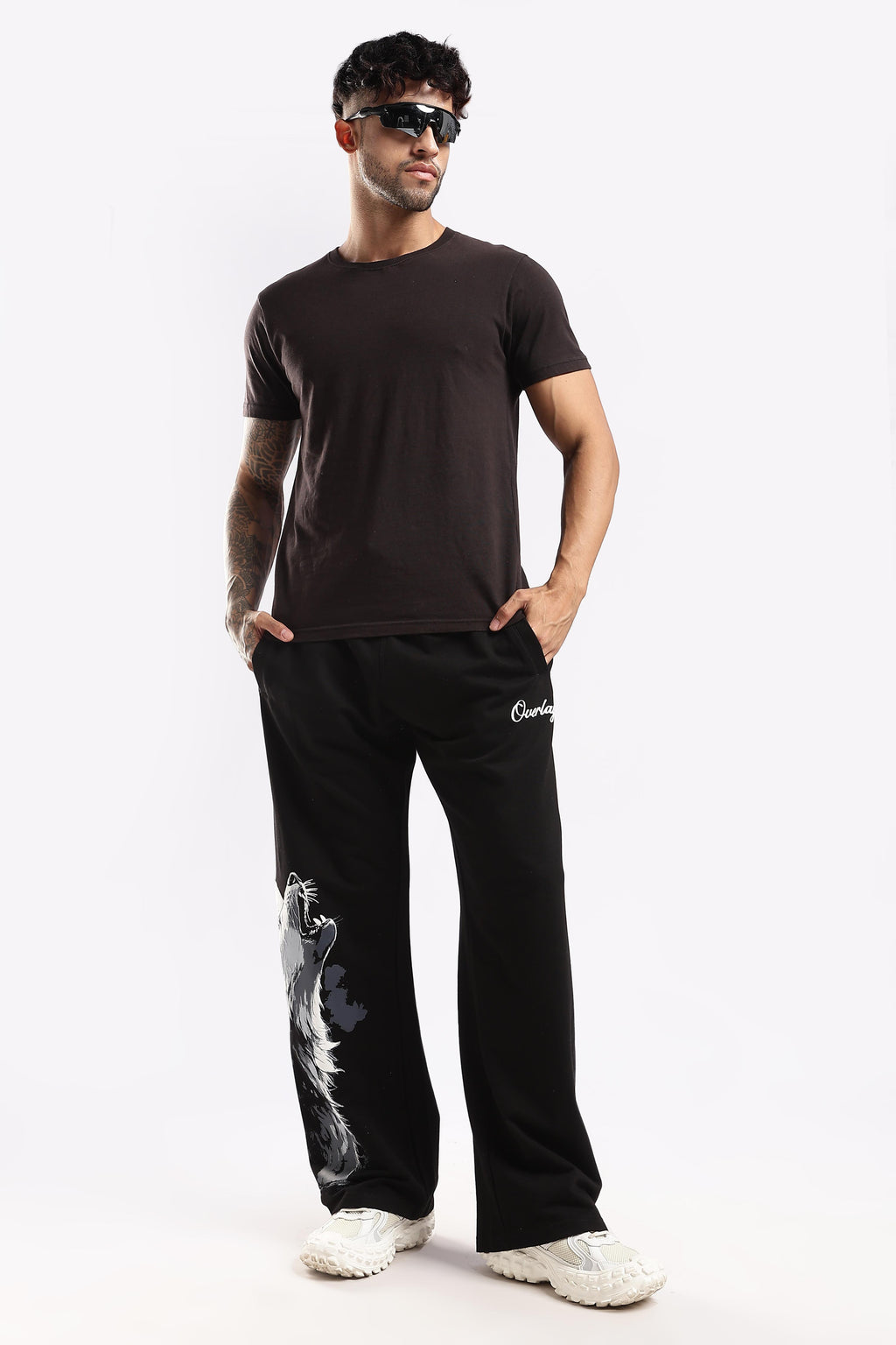 Alpha Rise heavyweight black joggers
