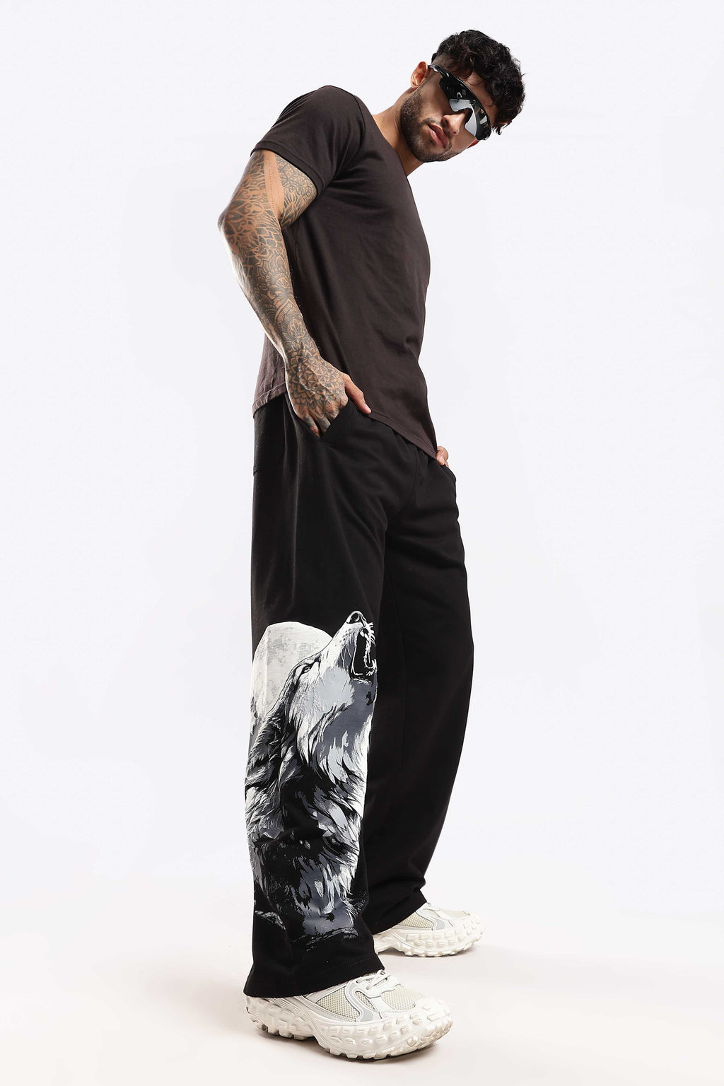 Alpha Rise heavyweight black joggers