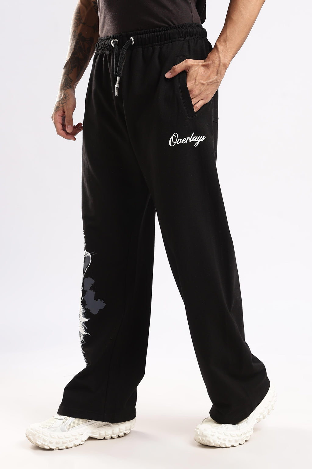 Alpha Rise heavyweight black joggers