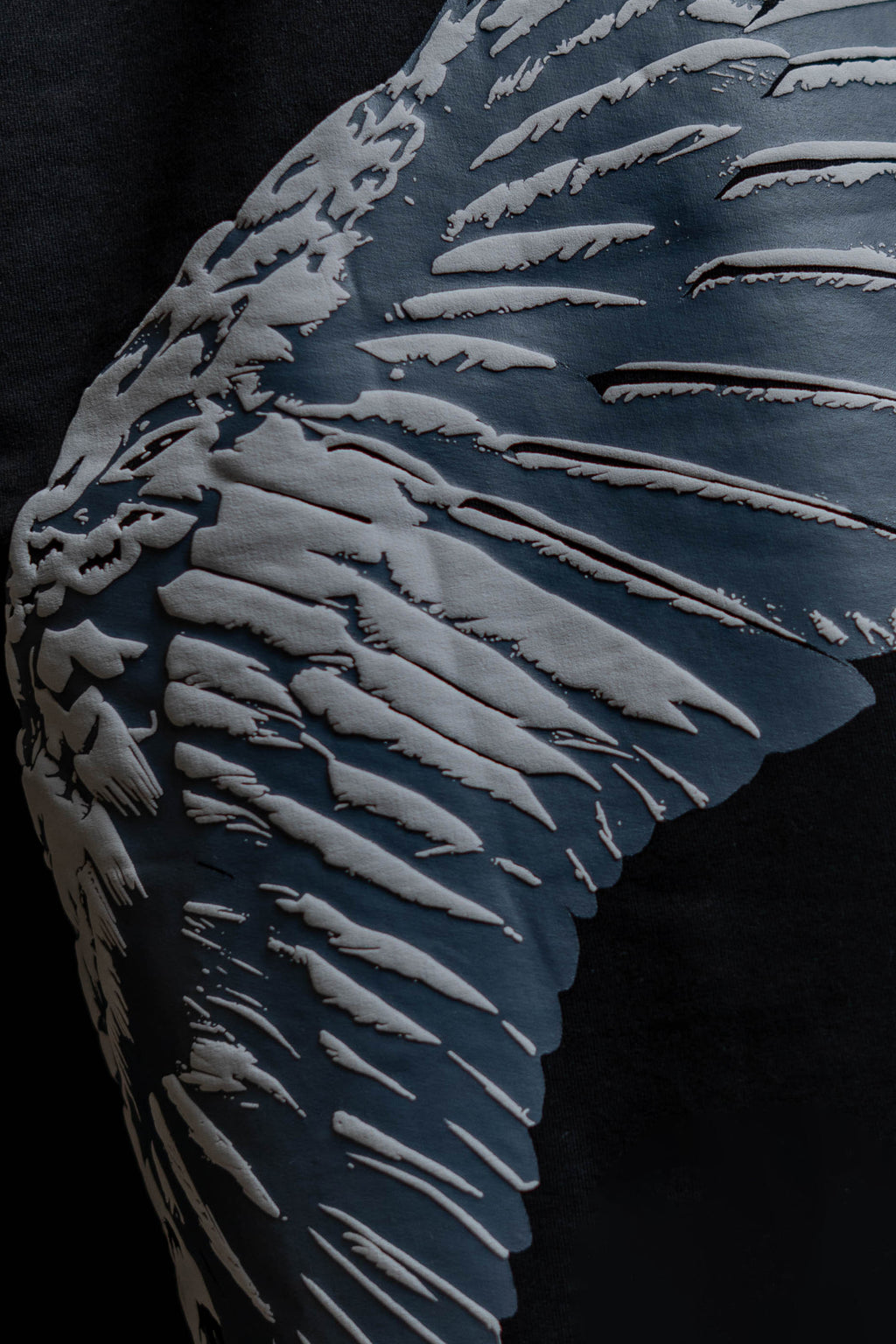 Shield Wings Black Oversized Fit T-Shirt