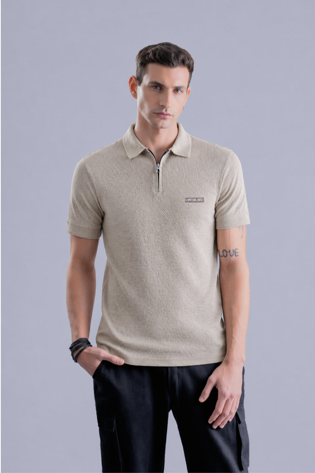 Sahara Drift Tan Regular Fit Polo