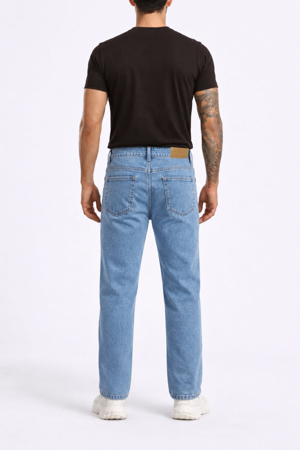 Blue Drift Washed Straight Fit Cargo