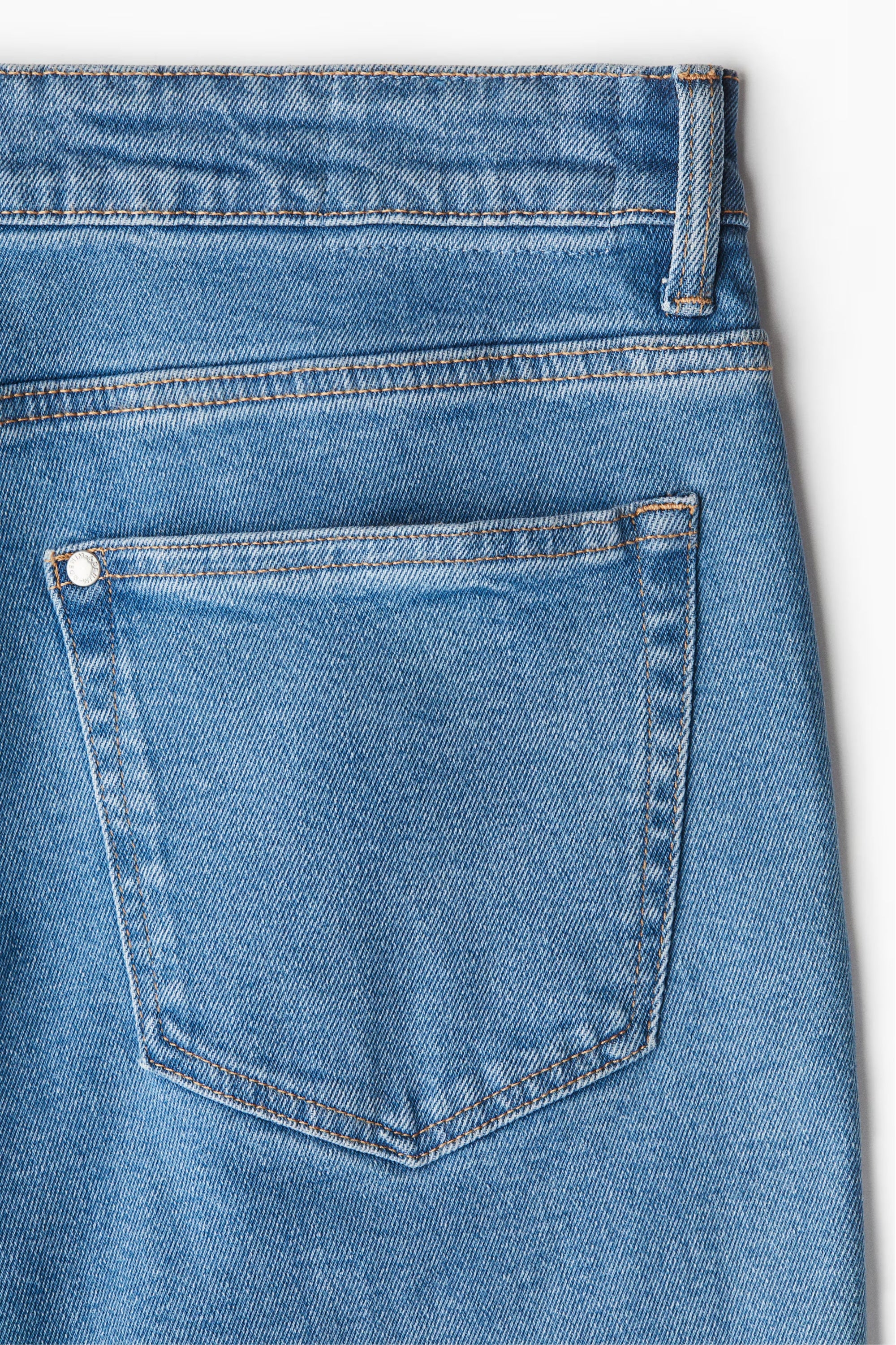 Blue Drift Washed Straight Fit Cargo
