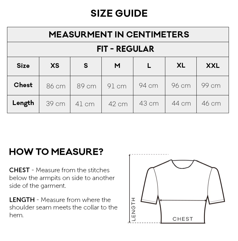 Size Chart CM