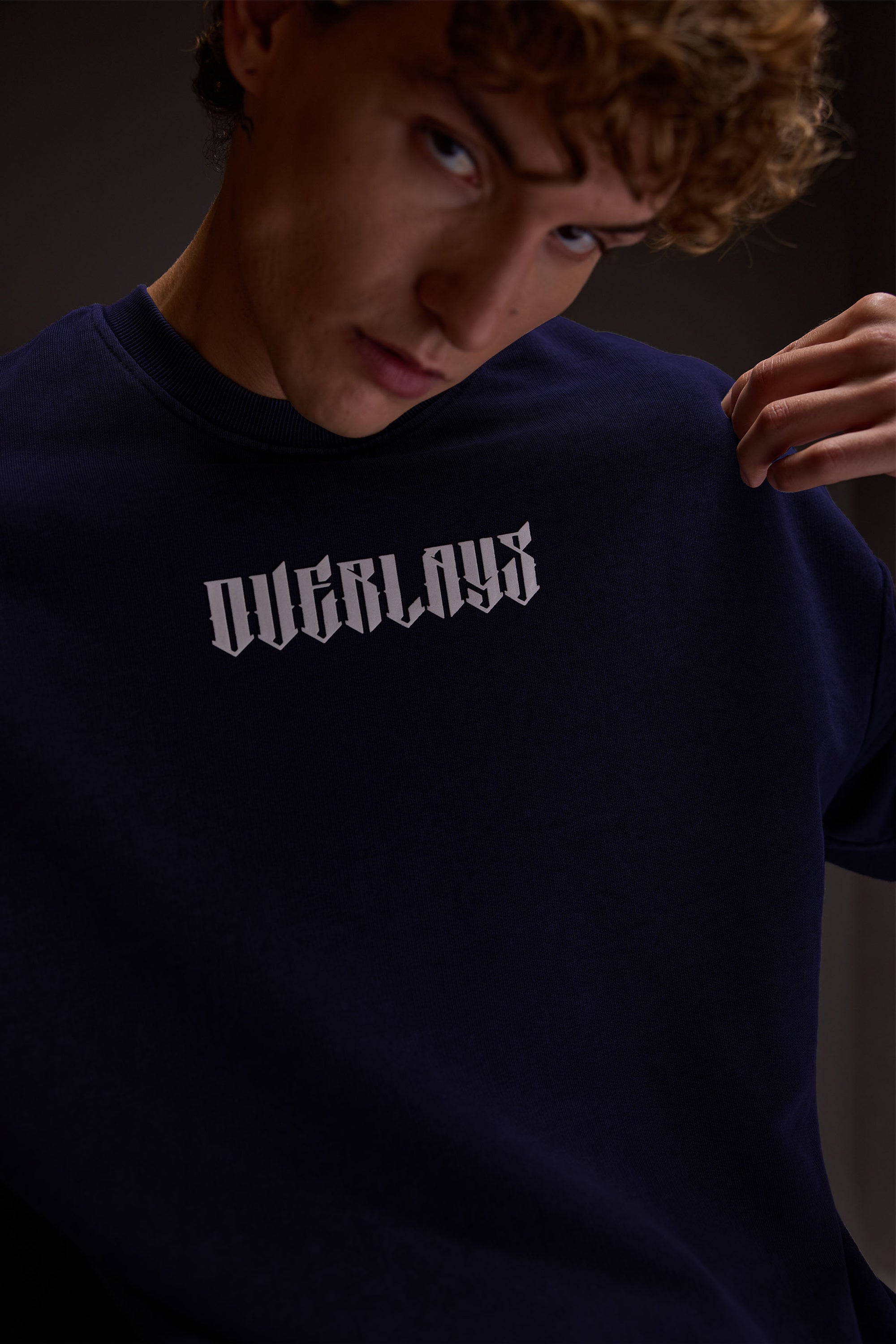 Chase Navy Heavy Weight Oversized Fit T-Shirt