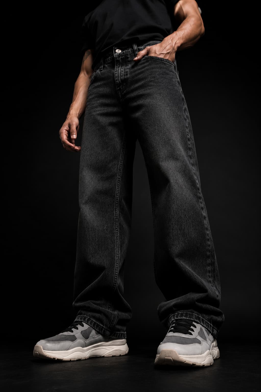 Phantom Black Washed Denim