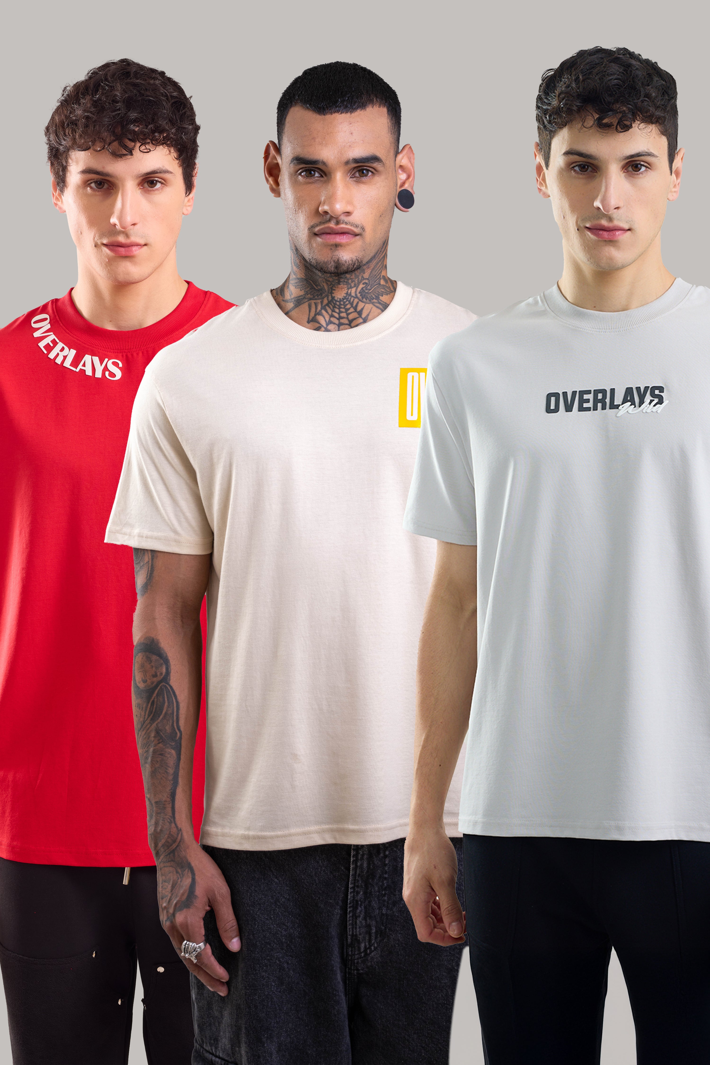 Pack of 3 -The Grey Wild , The Glory and Hawk Eye  Relaxed Fit T-Shirt