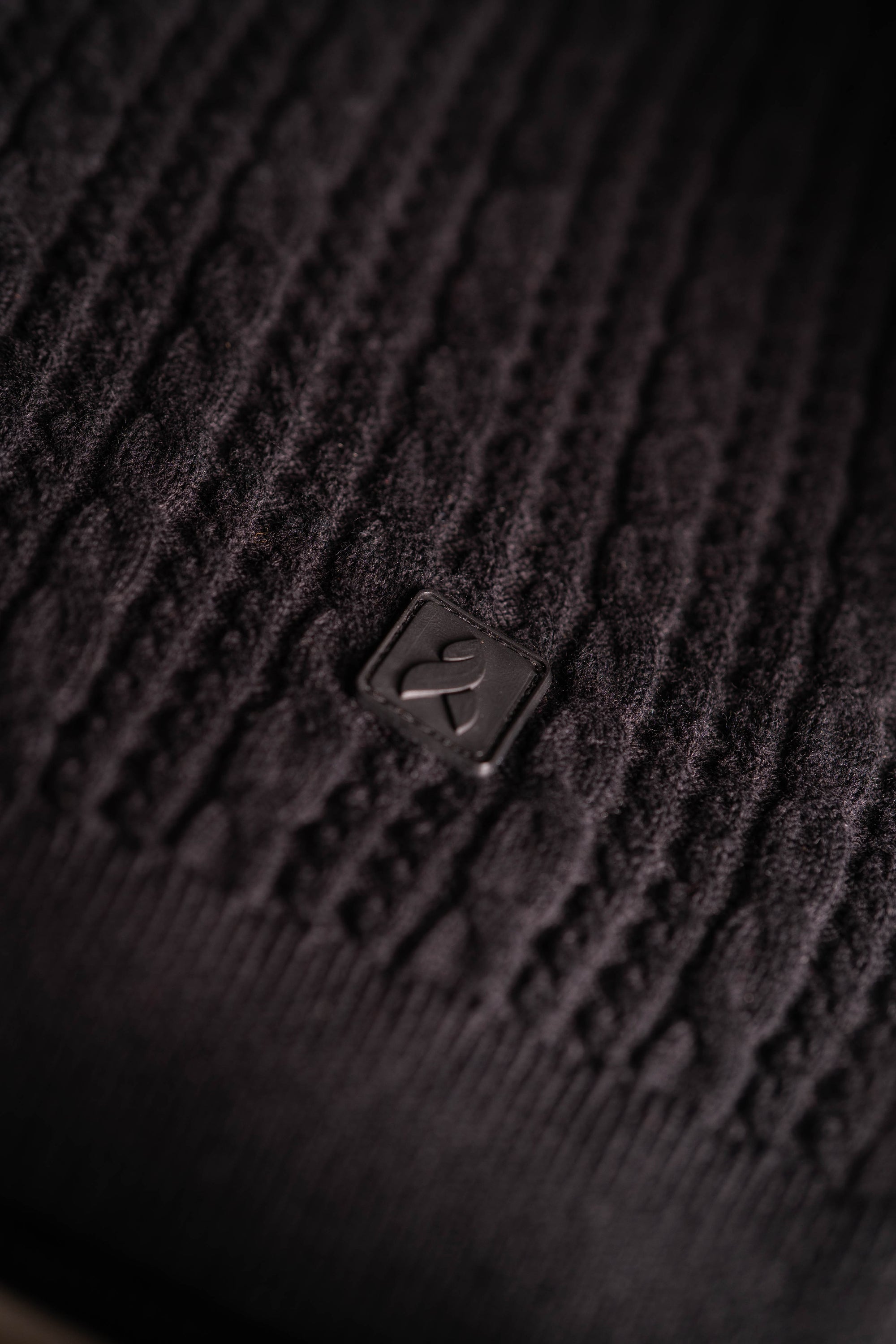 Black Cabel Knit T-Shirt