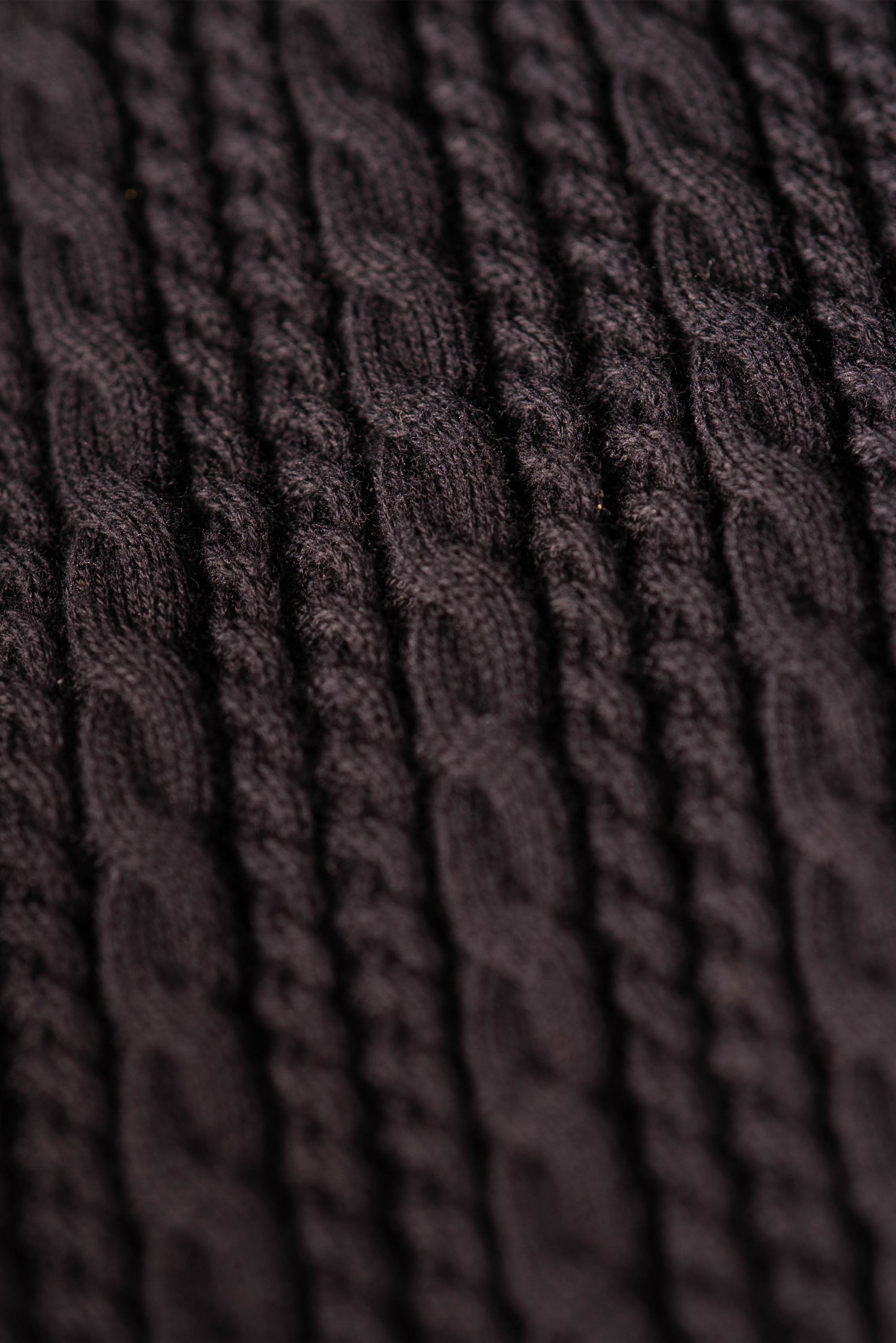 Black Cabel Knit T-Shirt