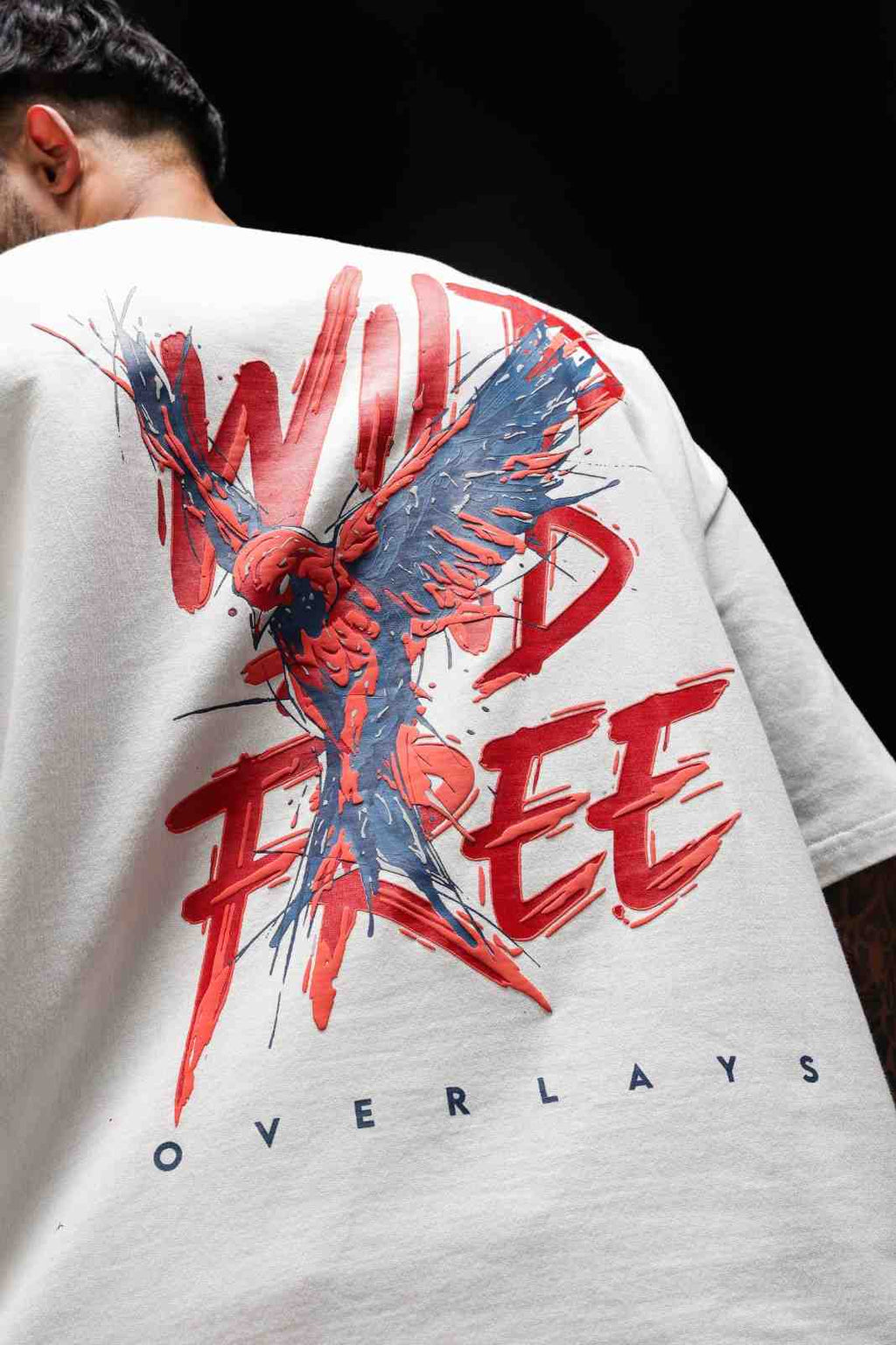 Wild Spirit white  Relaxed Fit Tshirt