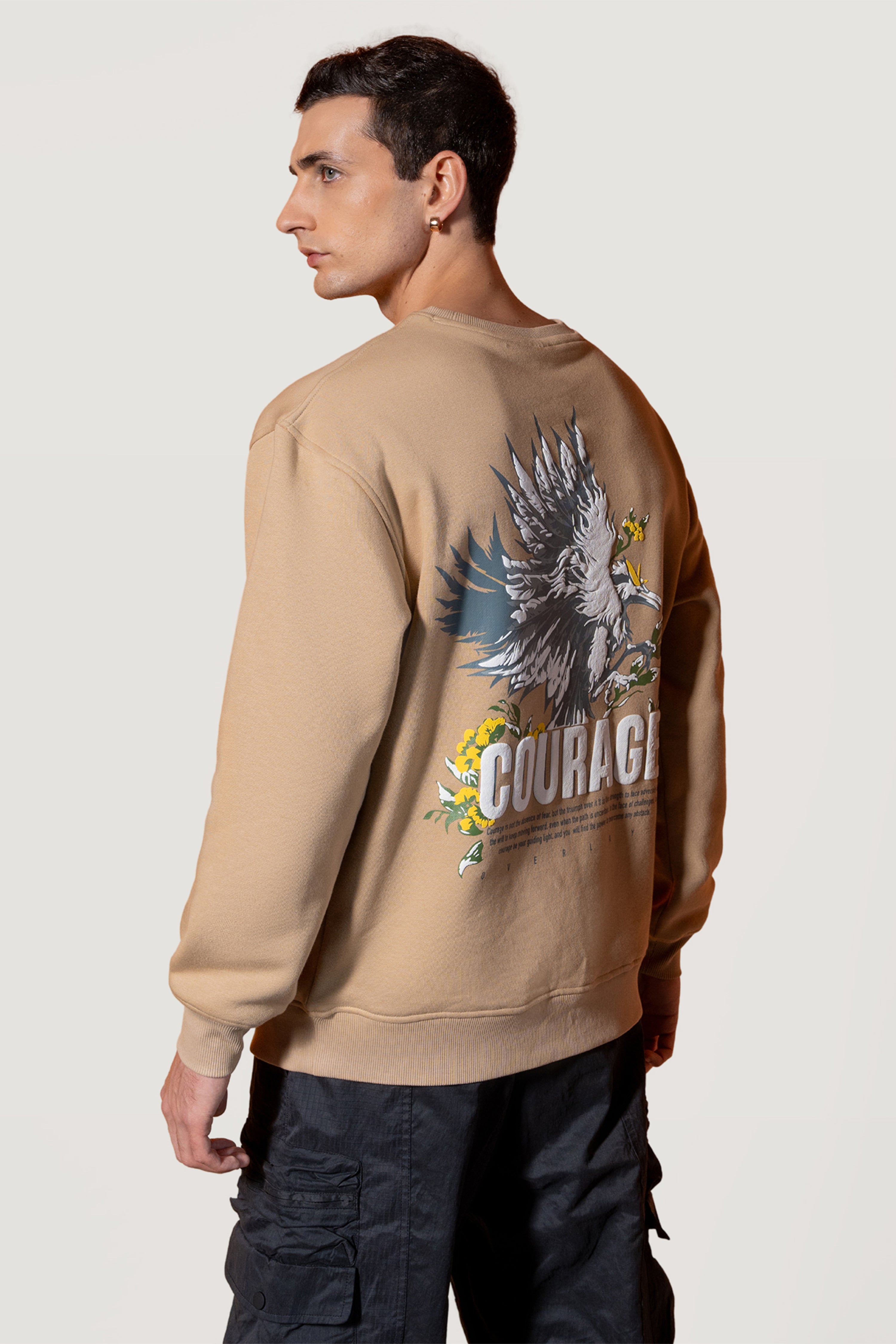 Courage Beige Sweatshirt