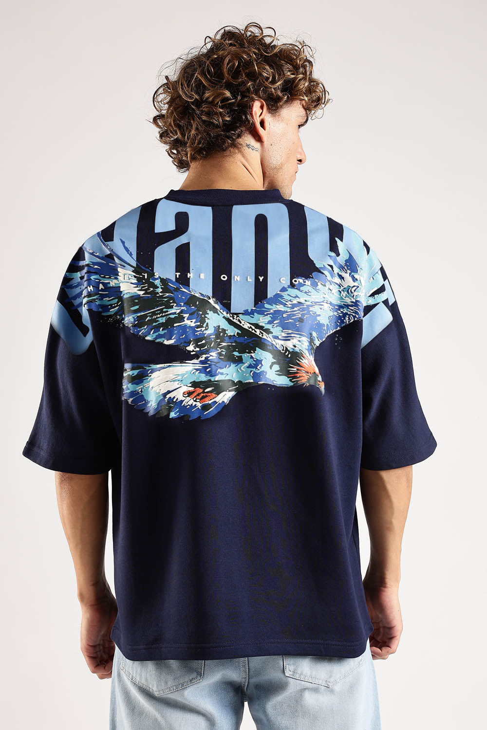 Sky Rider Navy Oversized T-Shirt