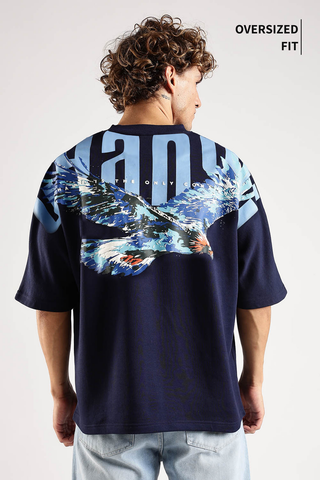 Sky Rider Navy Oversized T-Shirt