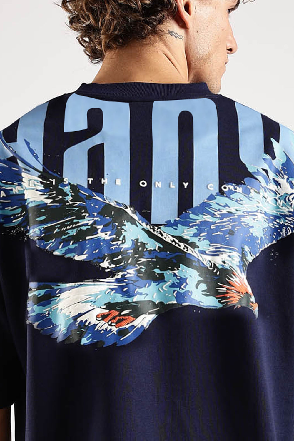 Sky Rider Navy Oversized T-Shirt
