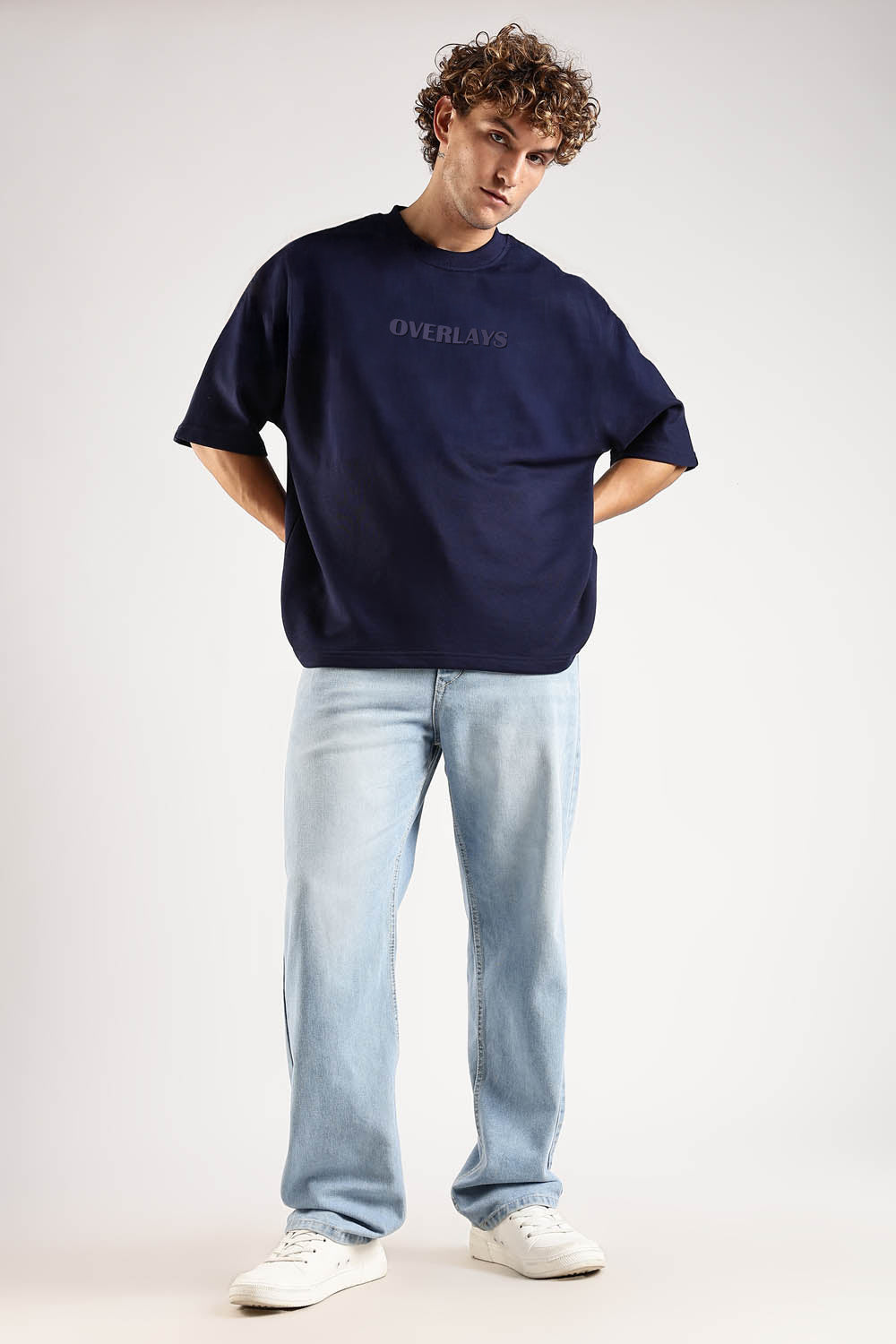 Sky Rider Navy Oversized T-Shirt