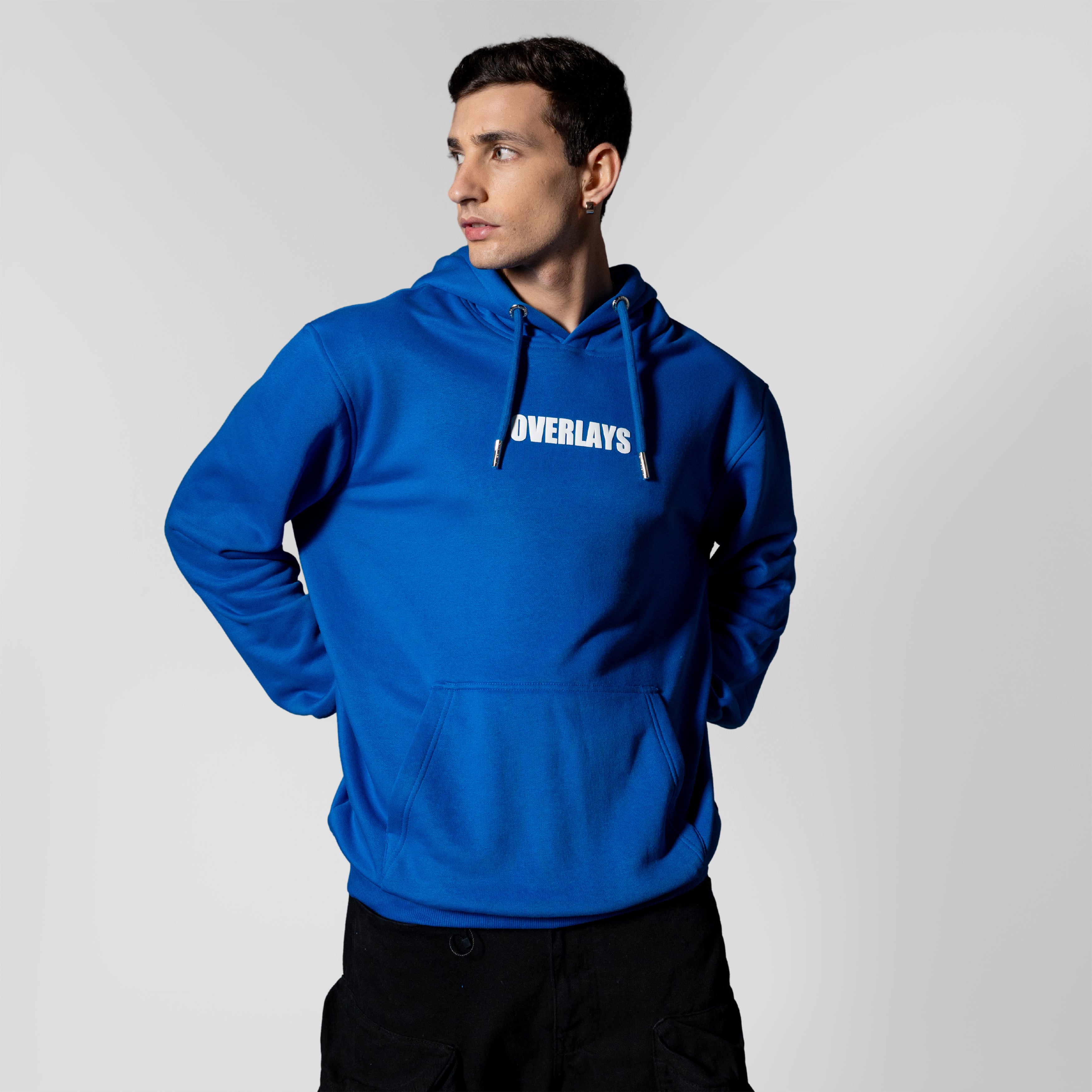 Diode Blue Fearless Oversized Hoodies