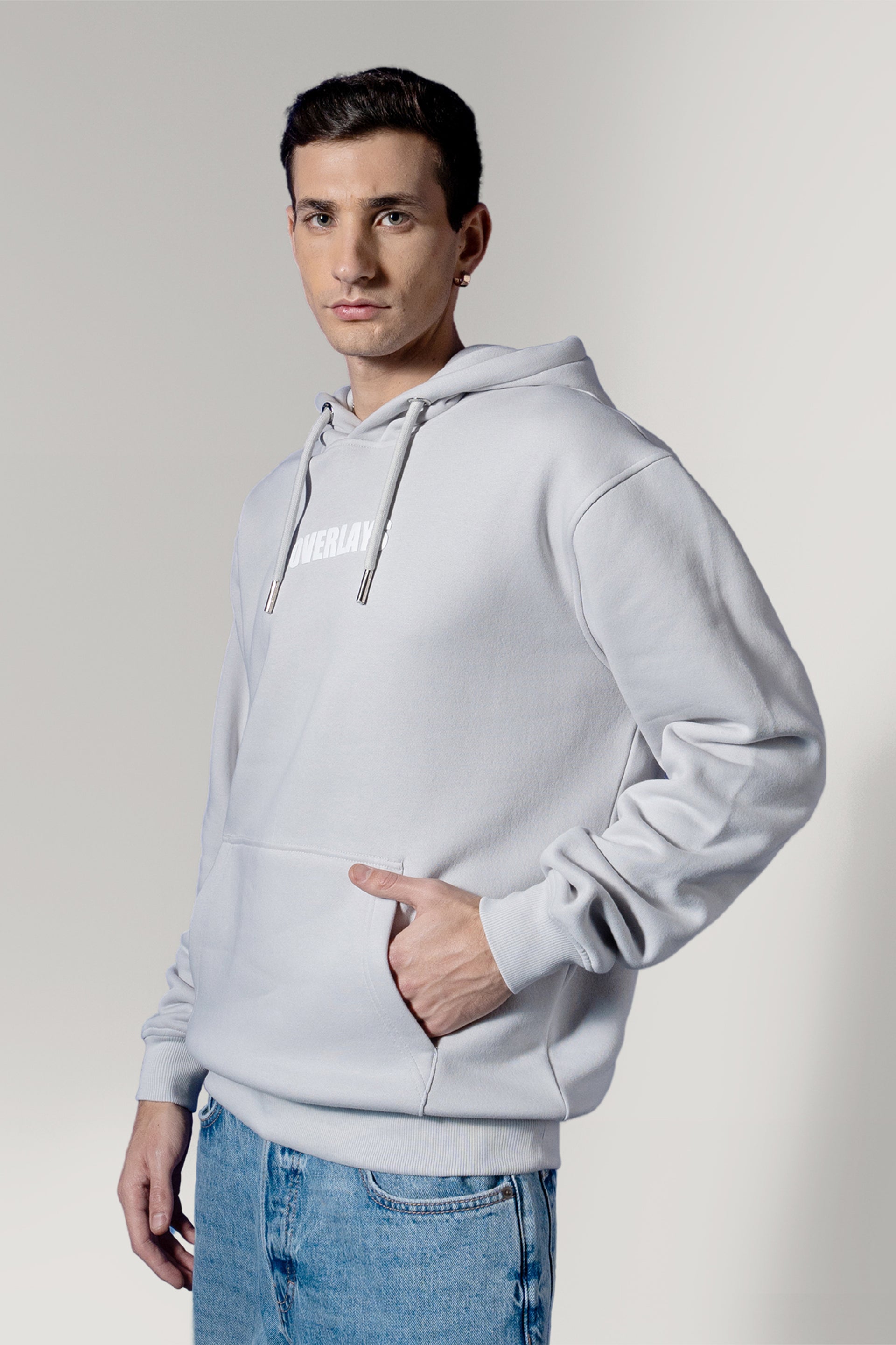 Fox Grey Oversized Hoodies – Overlays - Main Image