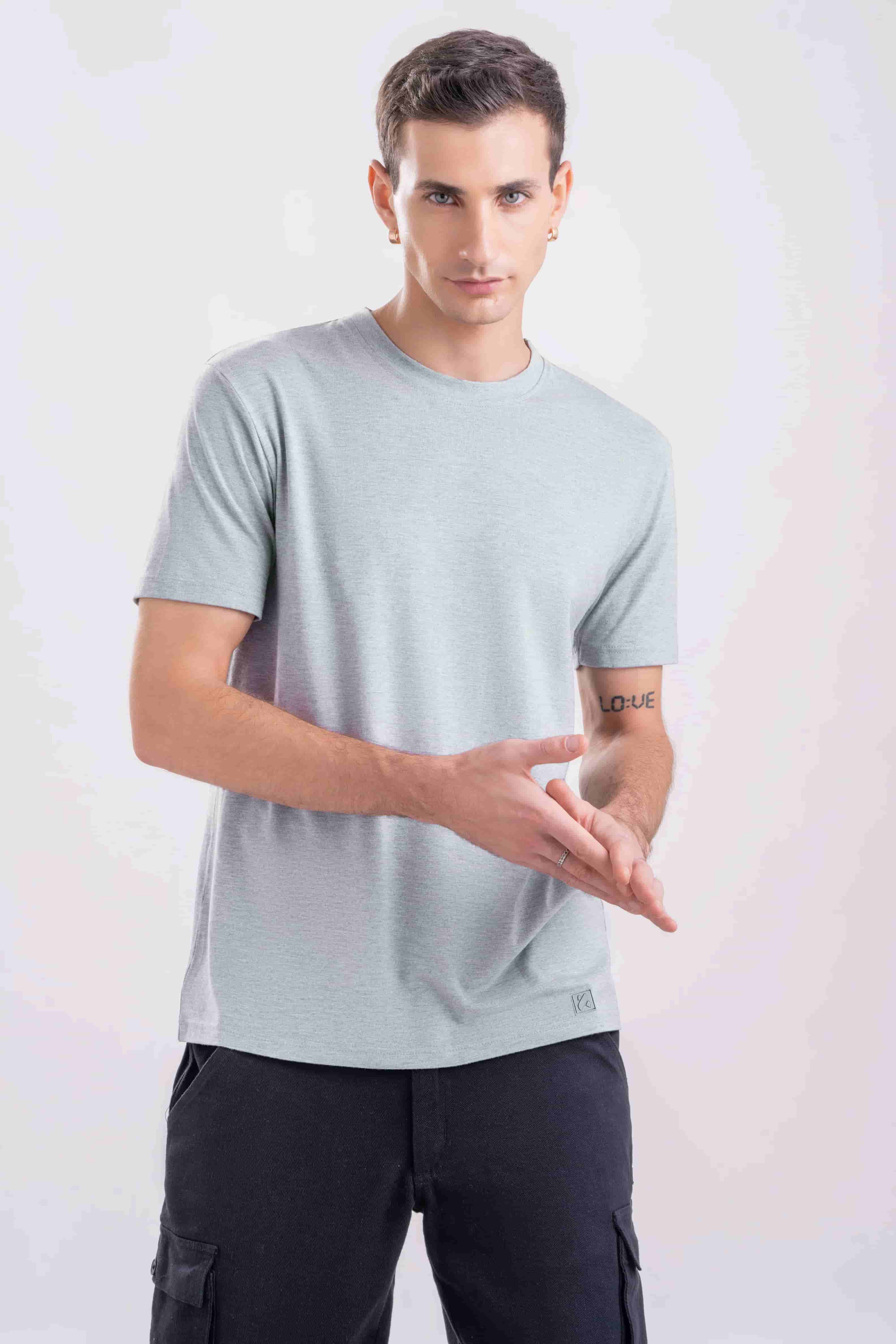 Foxy Grey Regular Fit T-shirt - Ultra Soft