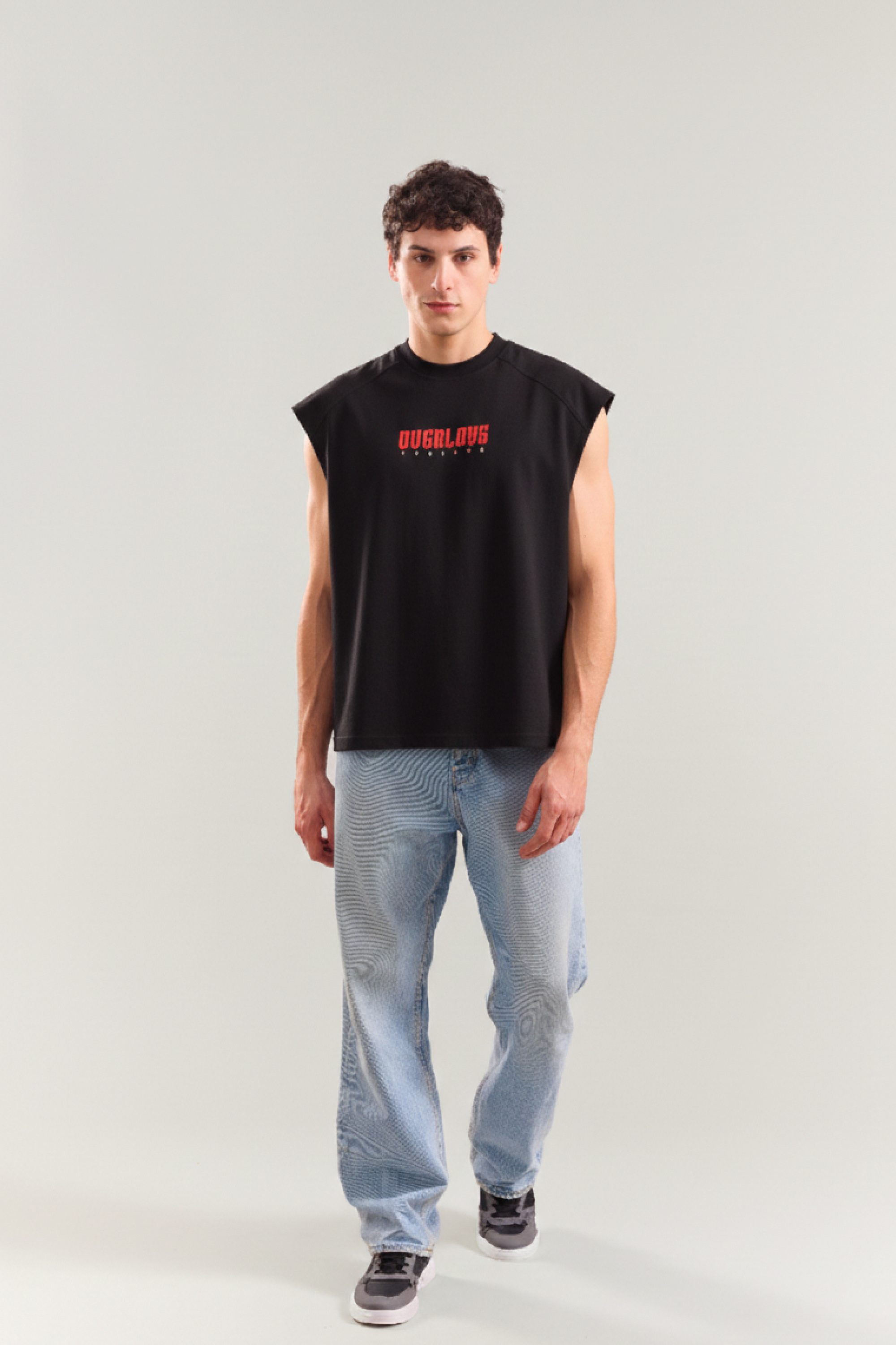 Hawk Eye Sleeveless Black Tank Top