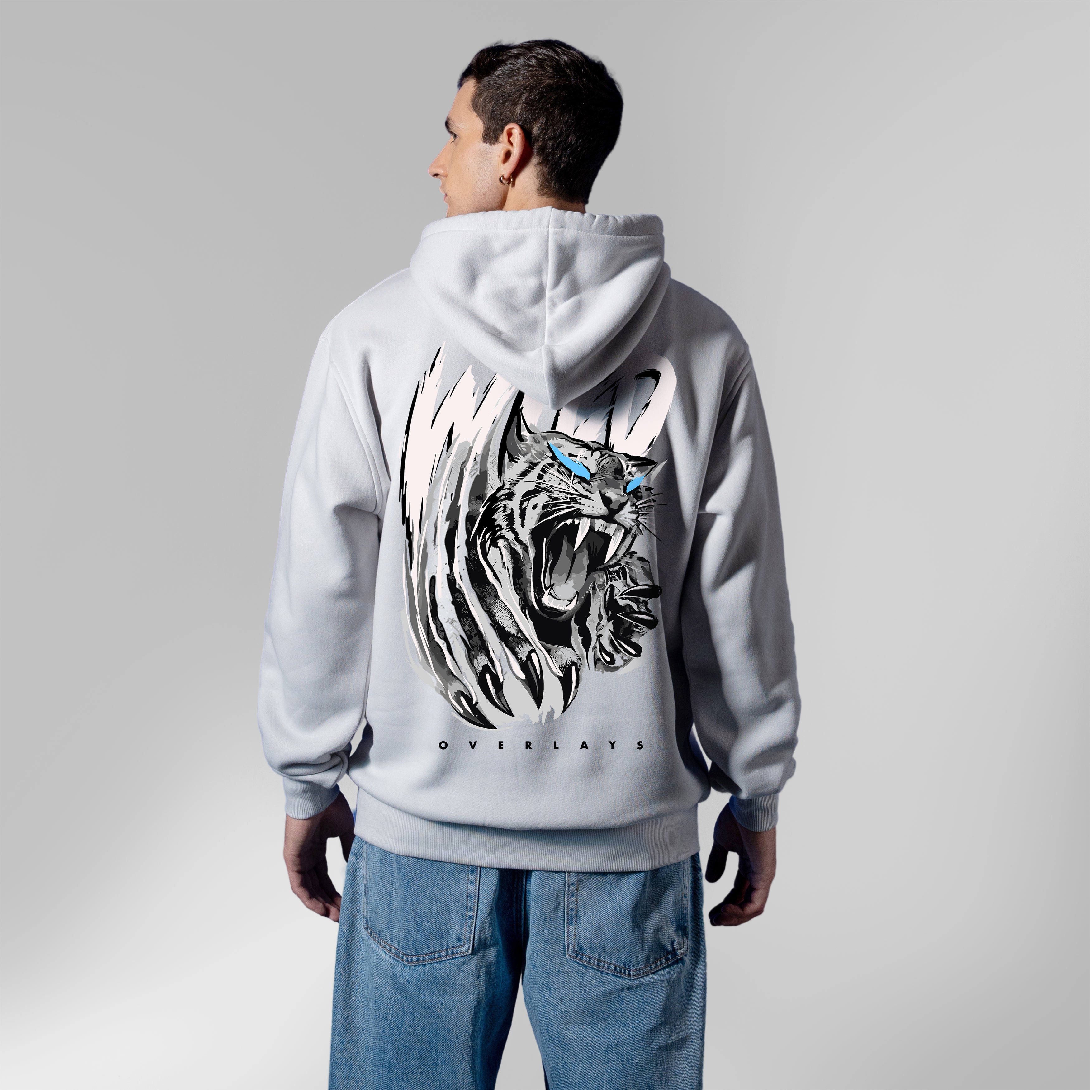 The Wild Grey Oversized Hoodies