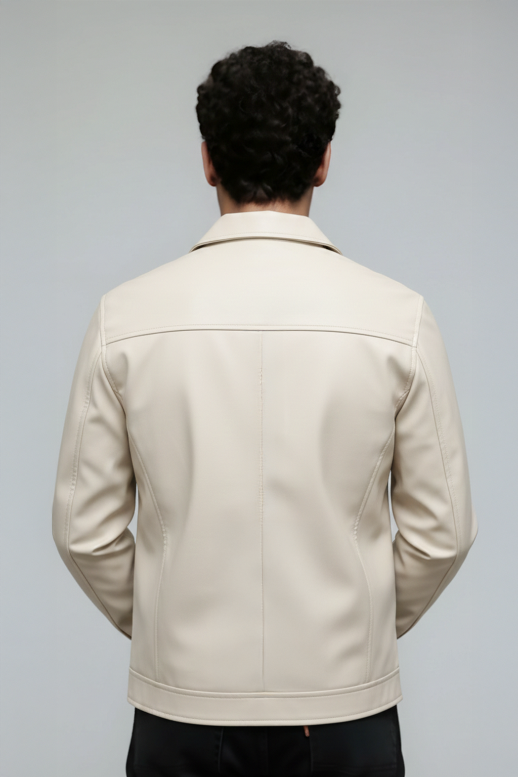 Fawn Drift Faux Leather Jacket