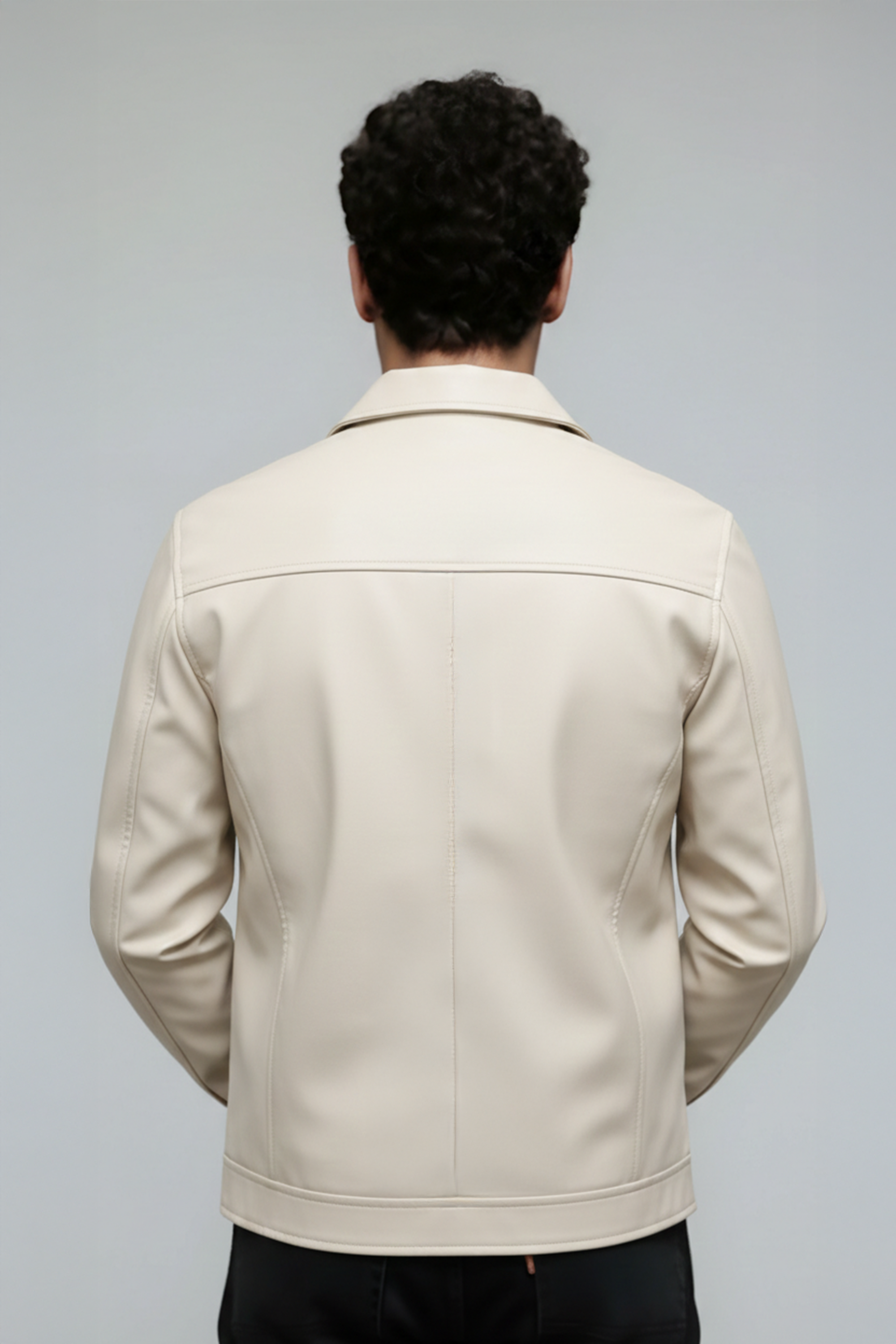 Fawn Drift Faux Leather Jacket