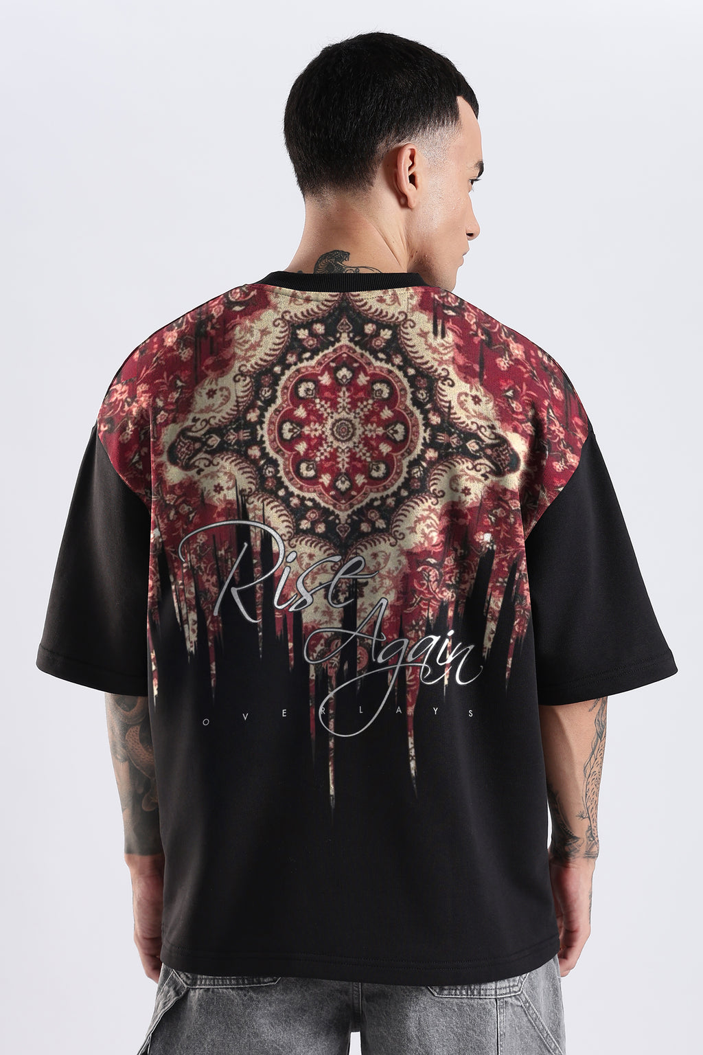 Carpedian  Black Oversized Tshirt