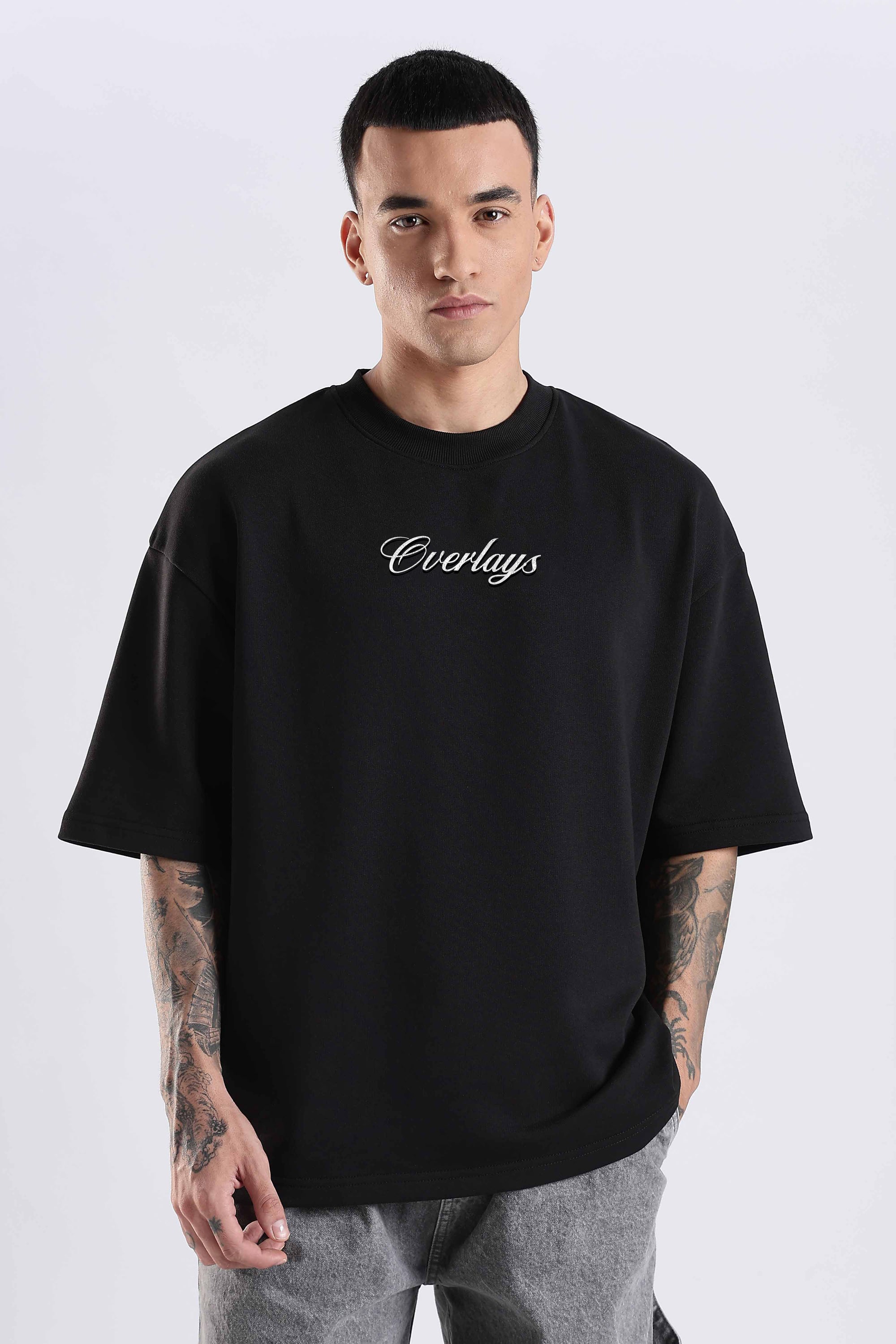 Carpedian  Black Oversized Tshirt
