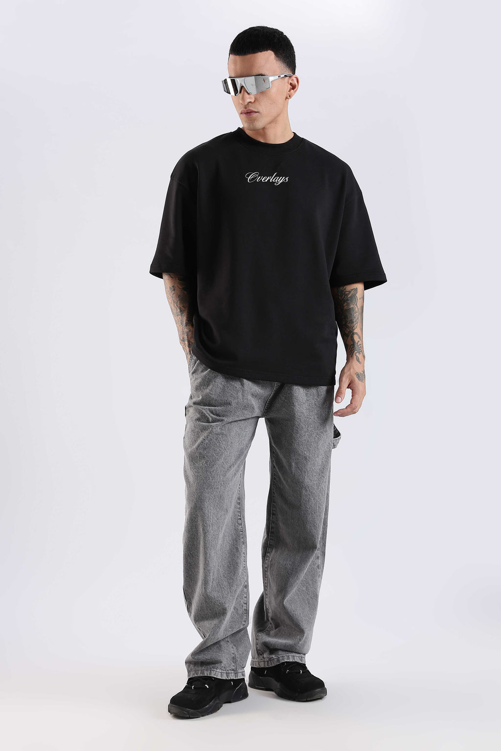 Carpedian  Black Oversized Tshirt