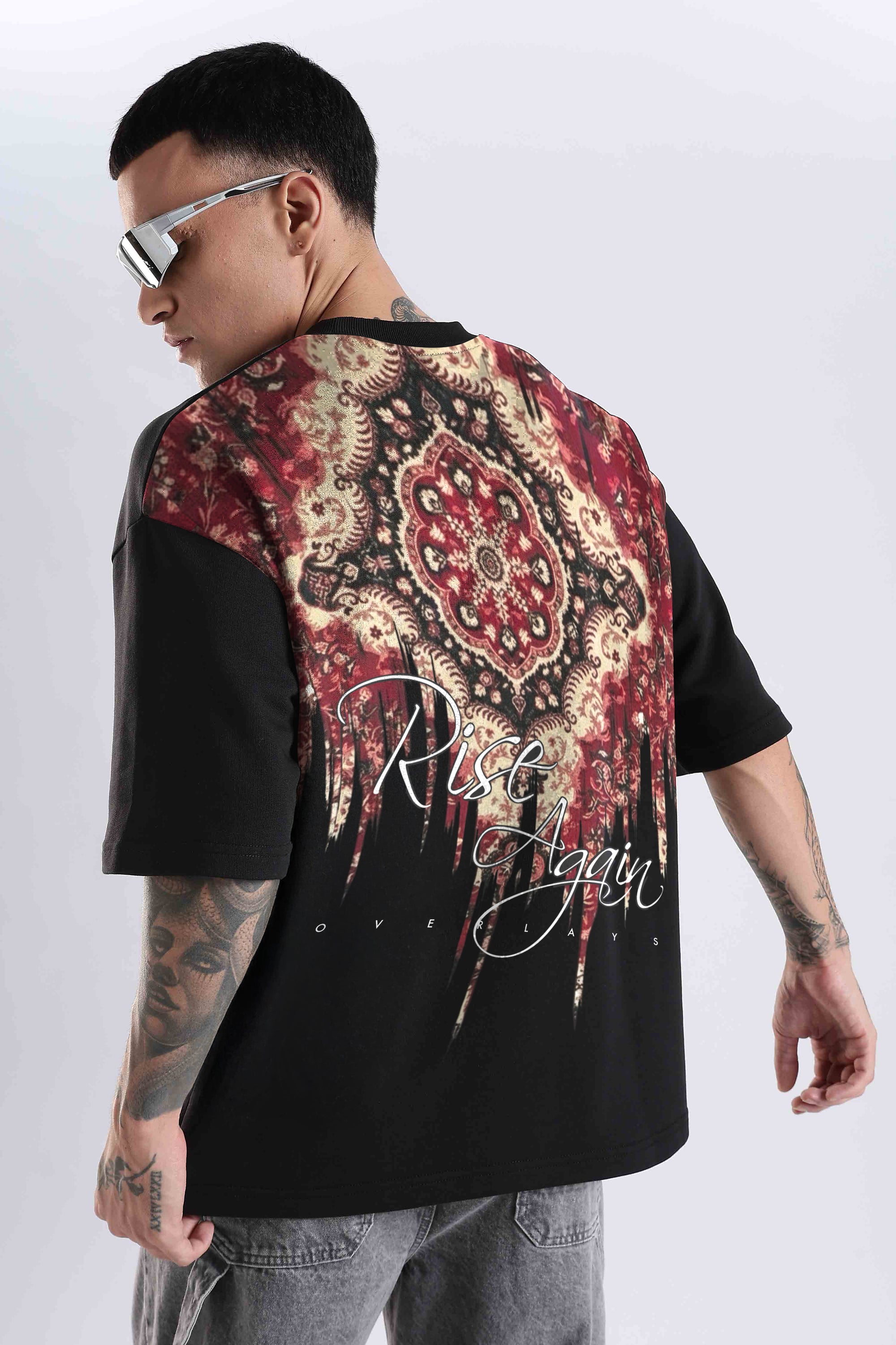 Carpedian  Black Oversized Tshirt