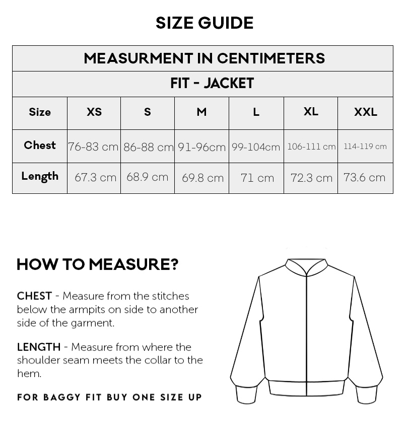 Size Chart CM