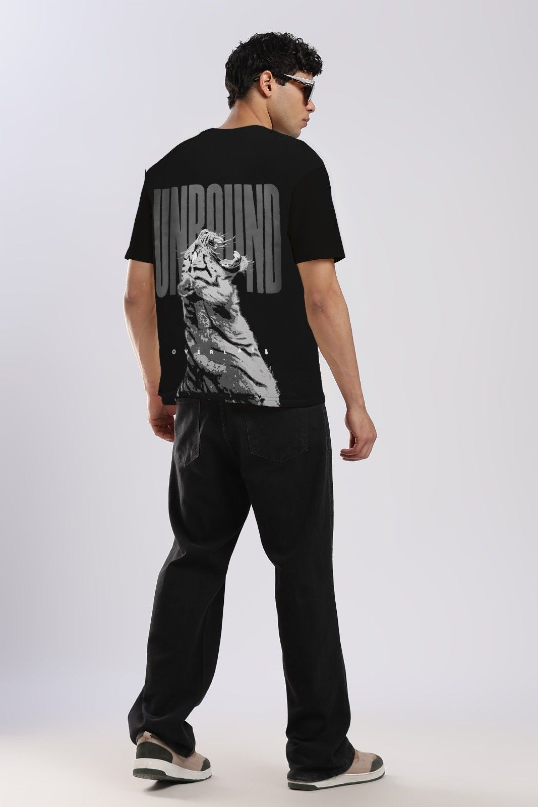 Unbound Uprise Black Relaxed Fit T-shirt
