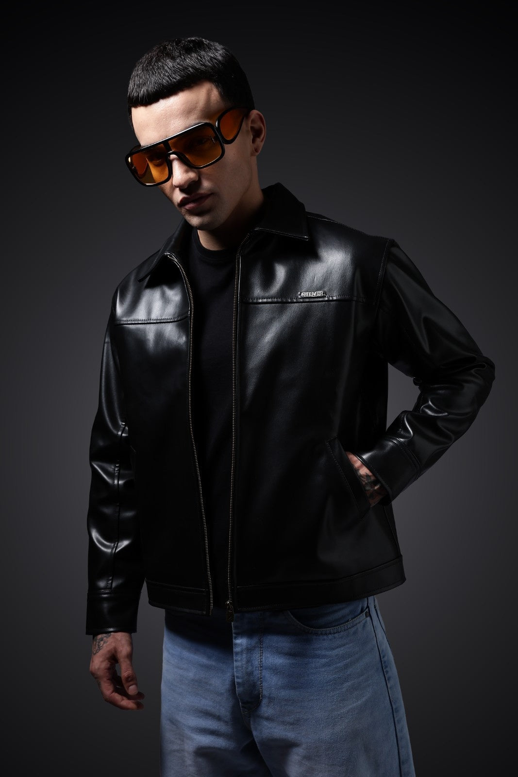Miler faux leather jacket