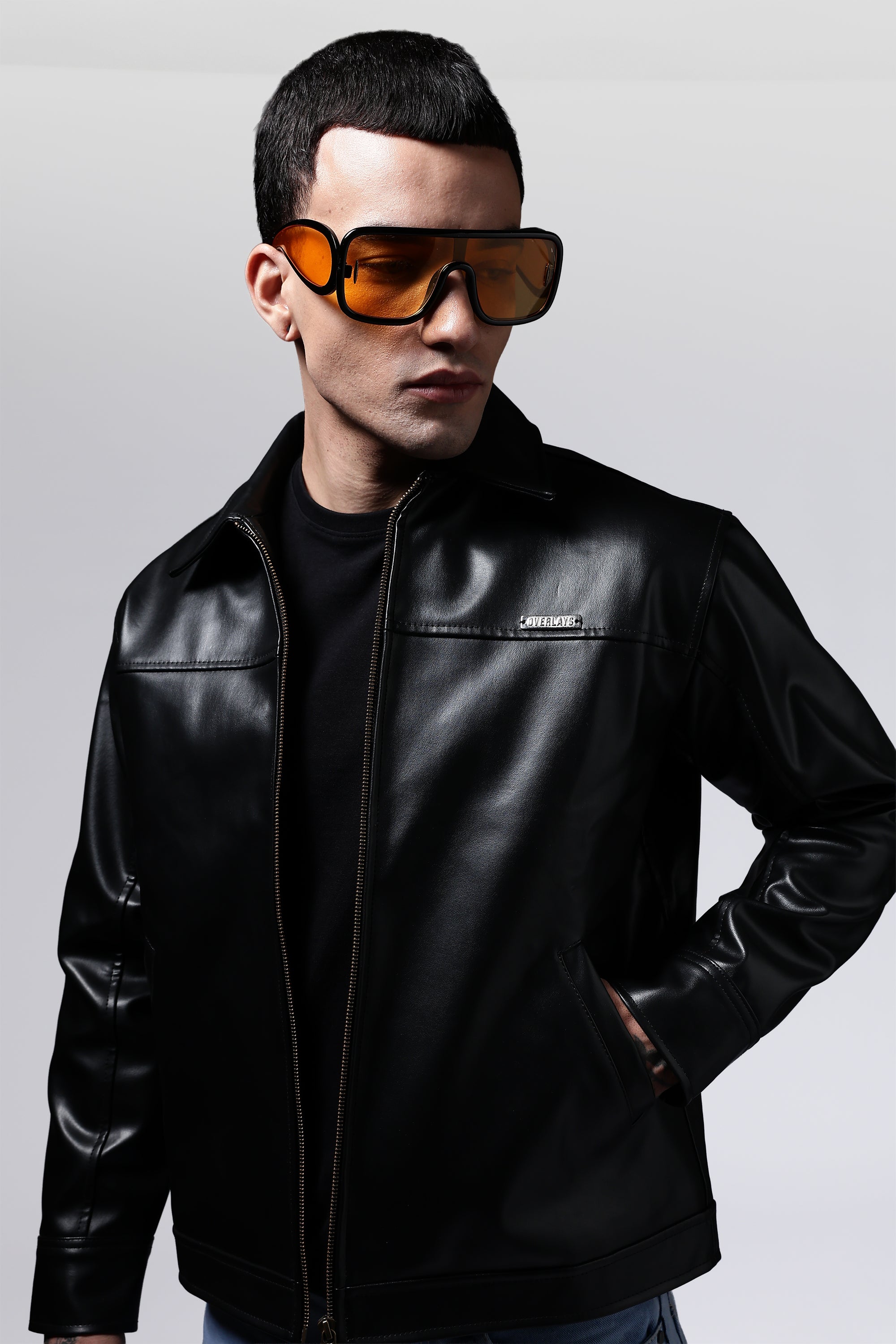 Miler faux leather jacket