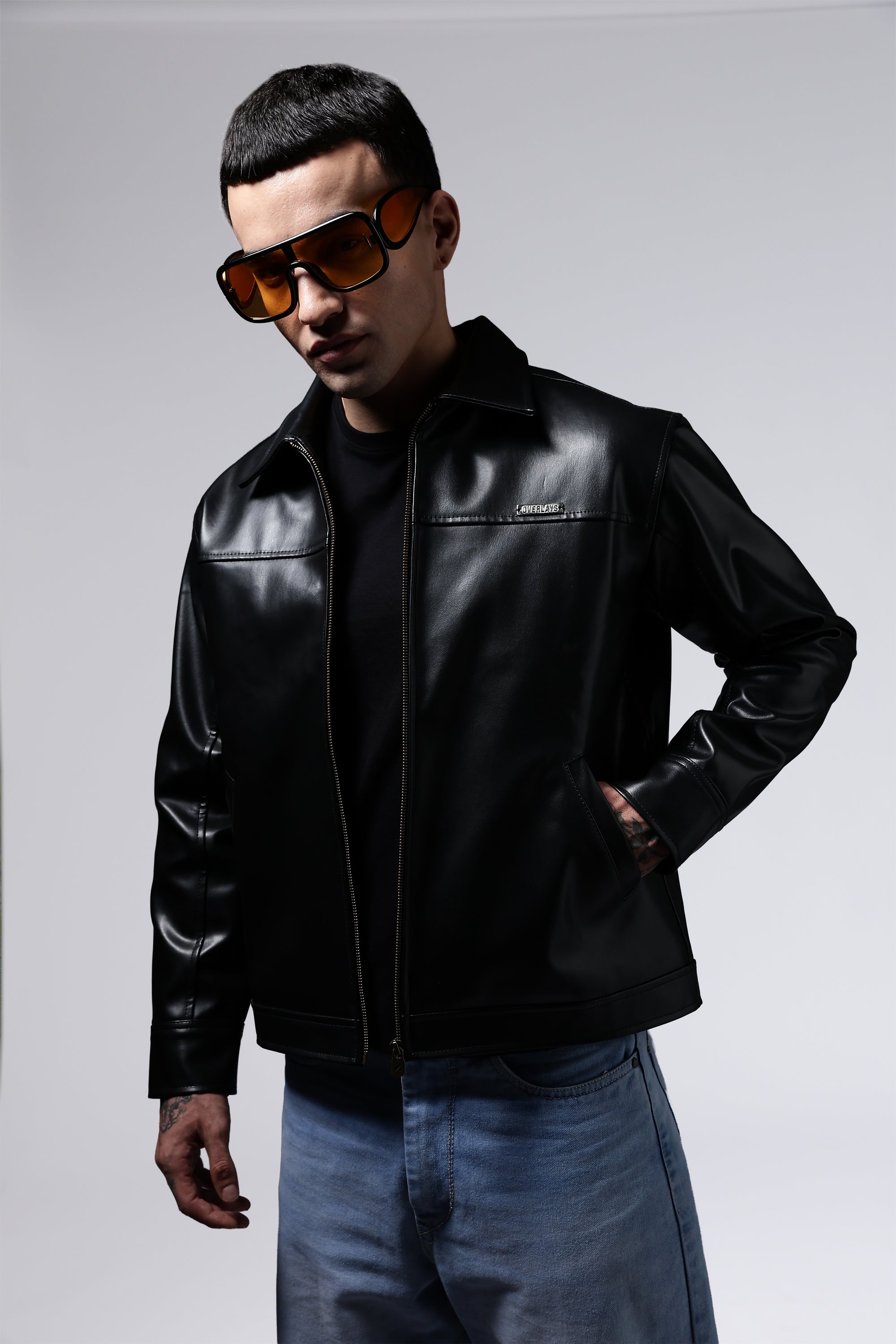 Miler faux leather jacket