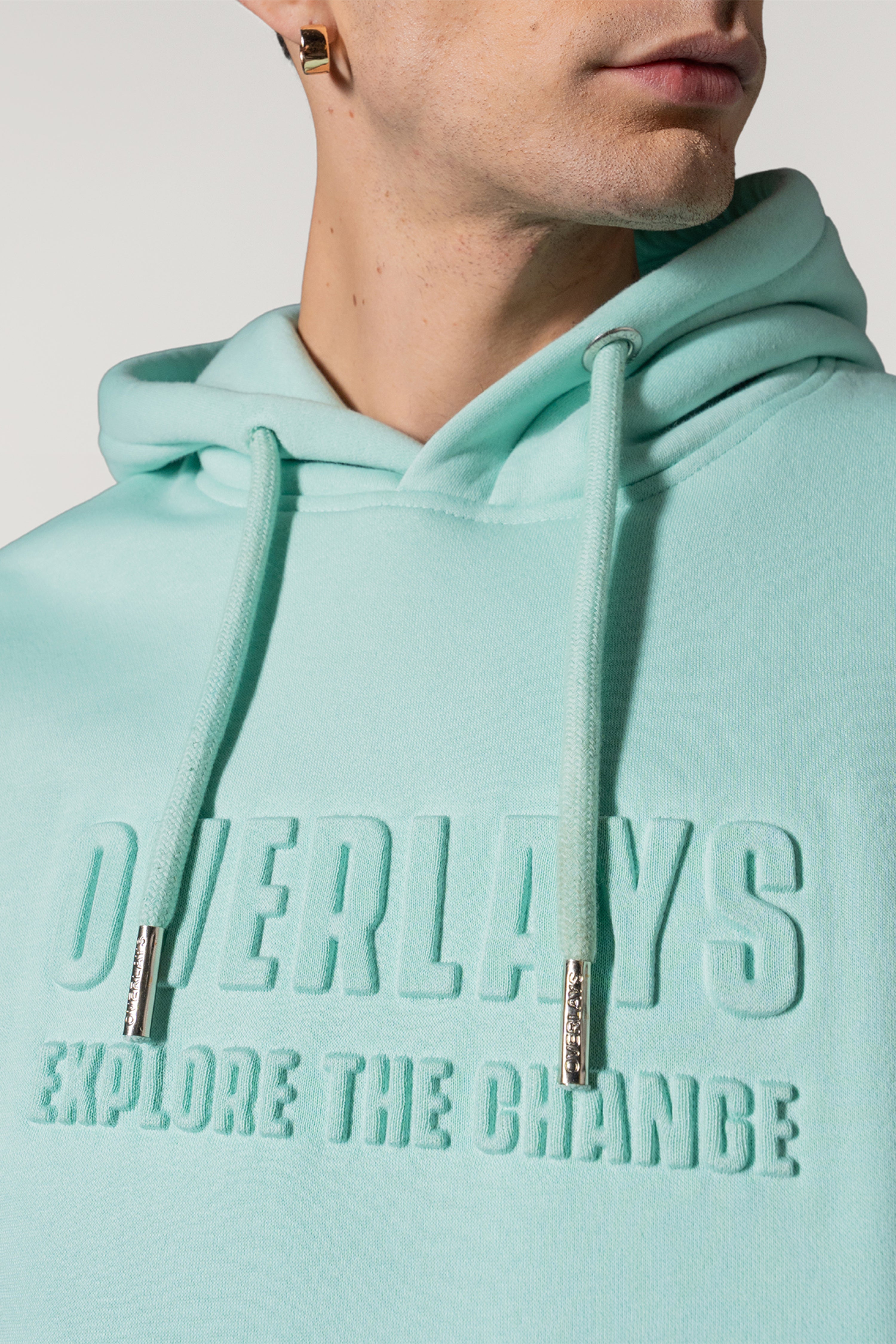 Mint Embossed Hoodie