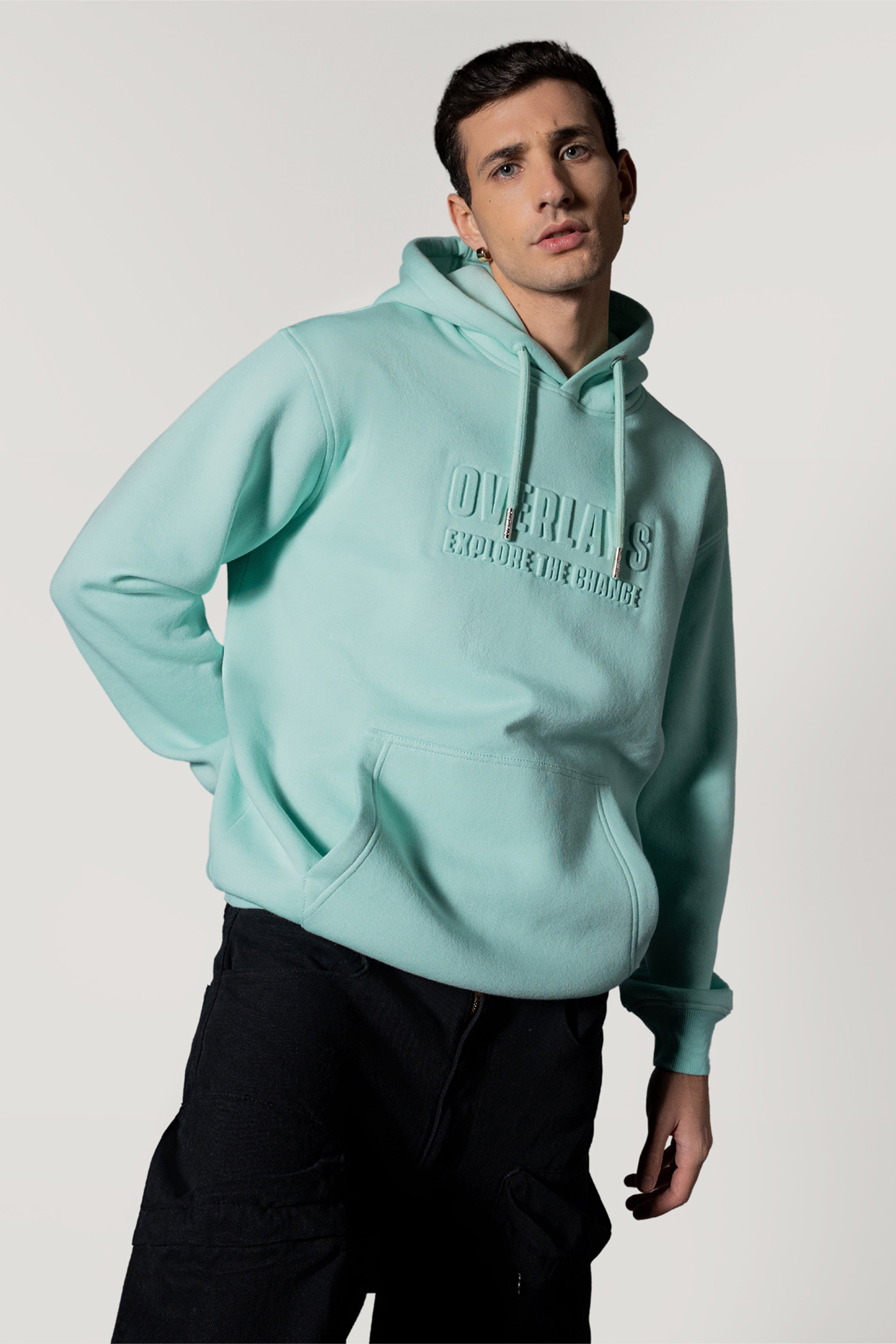 Mint Embossed Hoodie