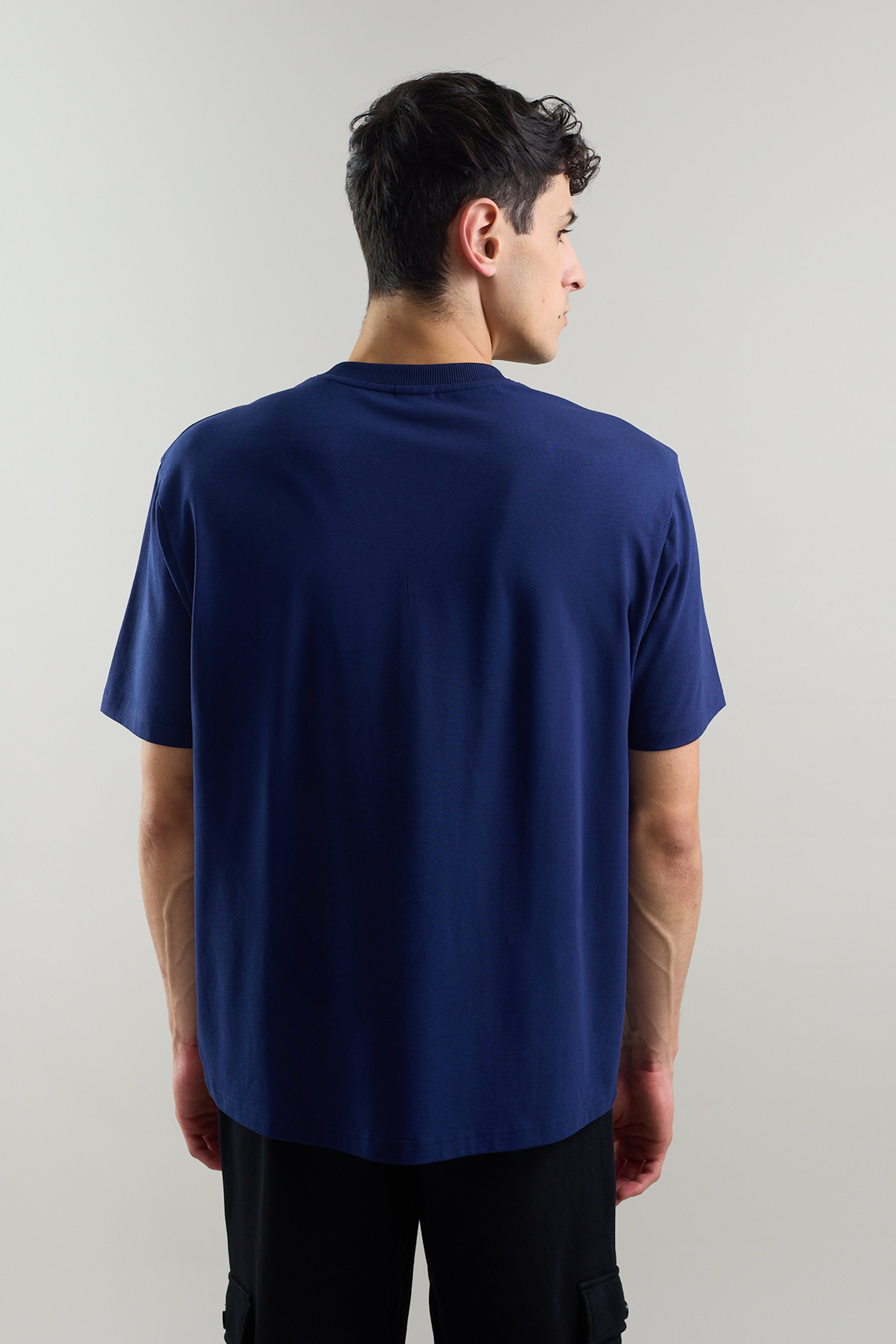 Be The Change Navy Blue  Relaxed  Fit T-shirt - Ultra Soft