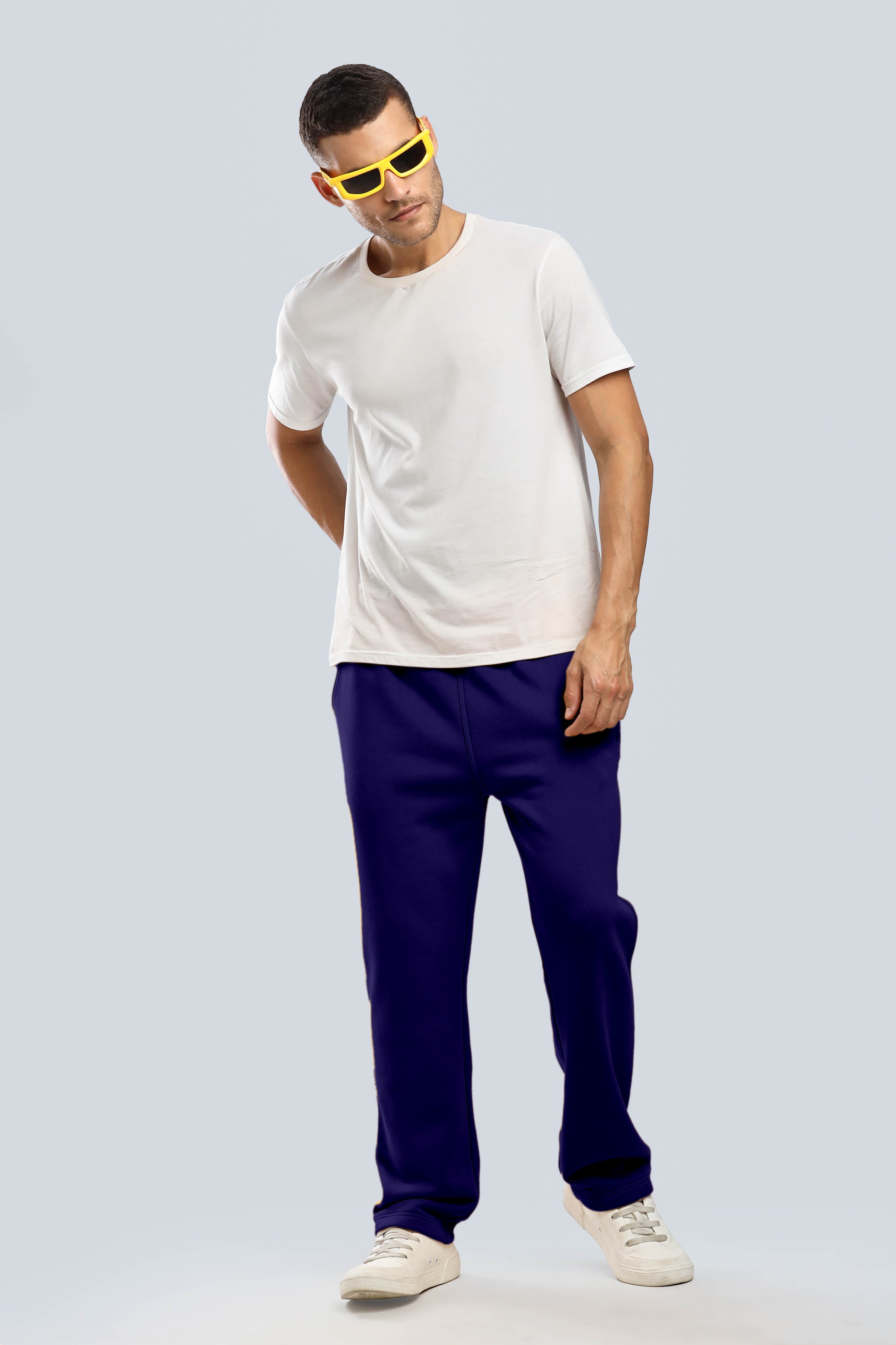 Navy Heavy Weight Straight Fit Jogger