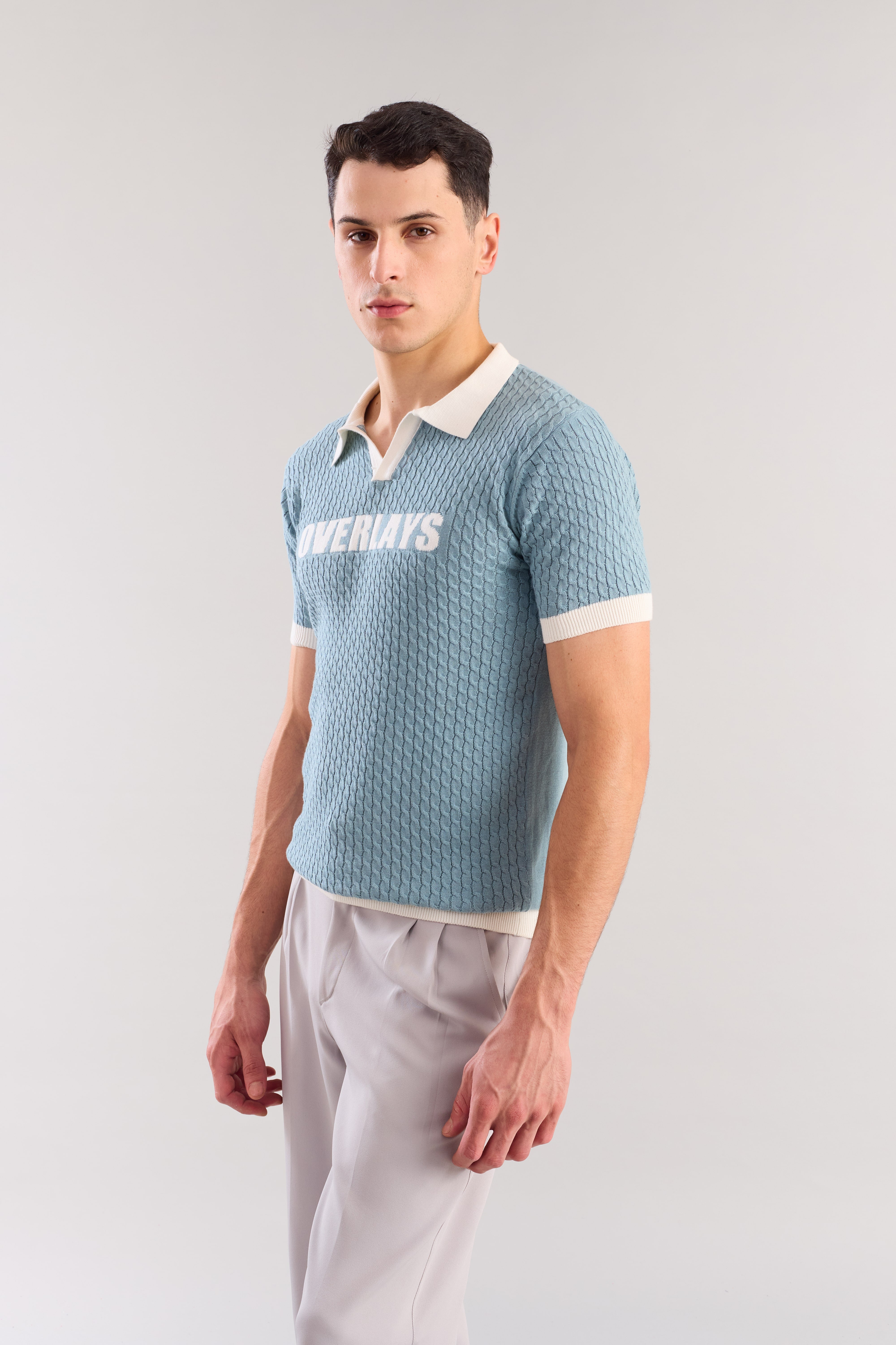 Artic Cable Knit Textured polo